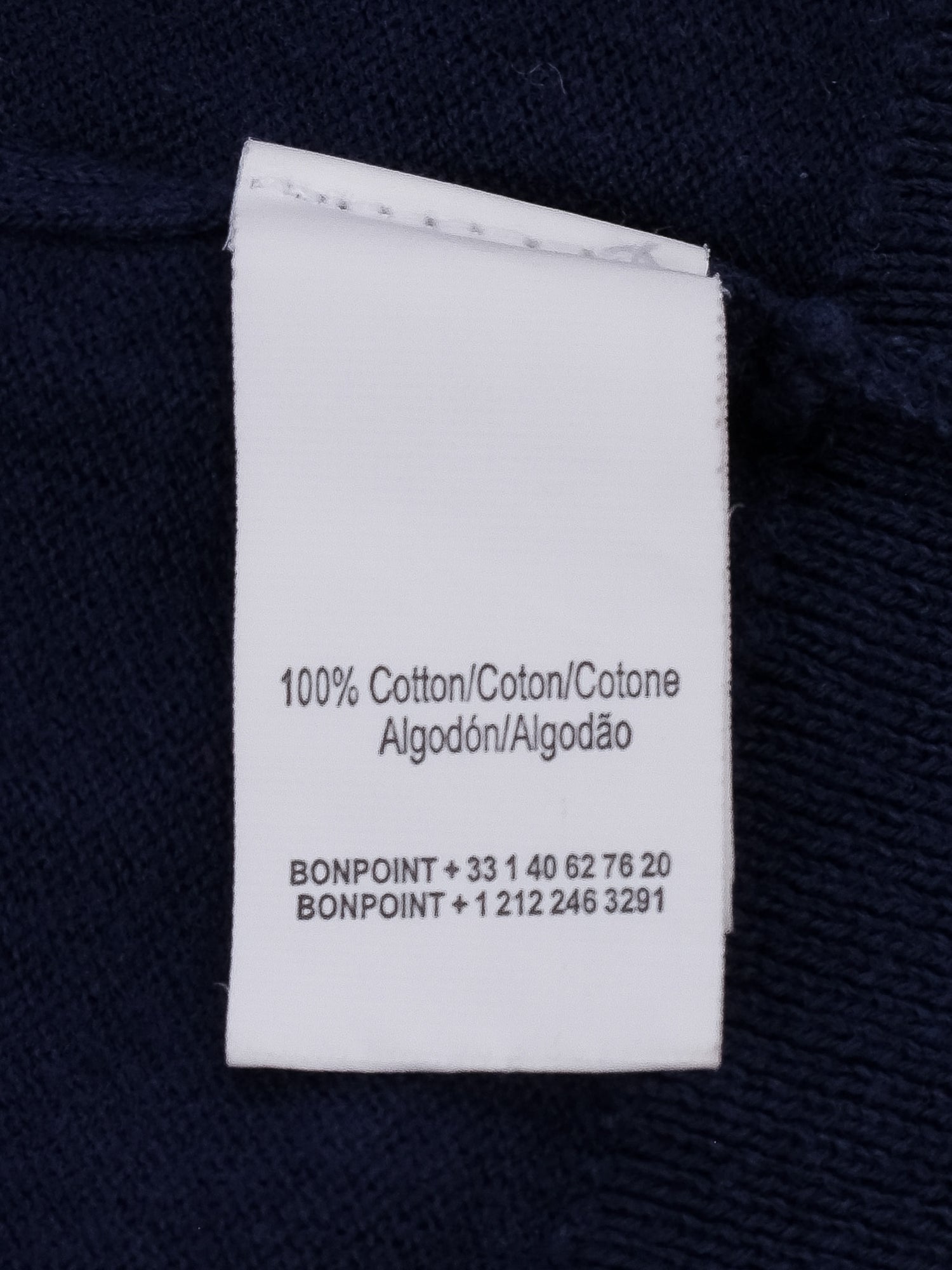 Excellent Bonpoint Navy Blue Cardigan Size 10 for Kids Cotton