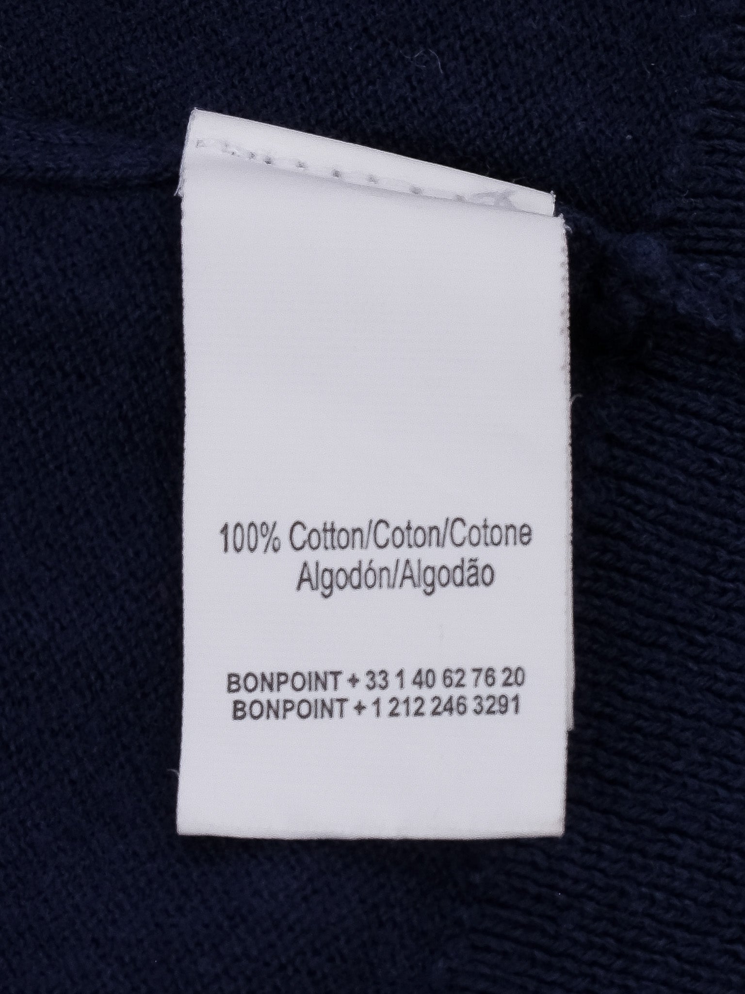 Excellent Bonpoint Navy Blue Cardigan Size 10 for Kids Cotton