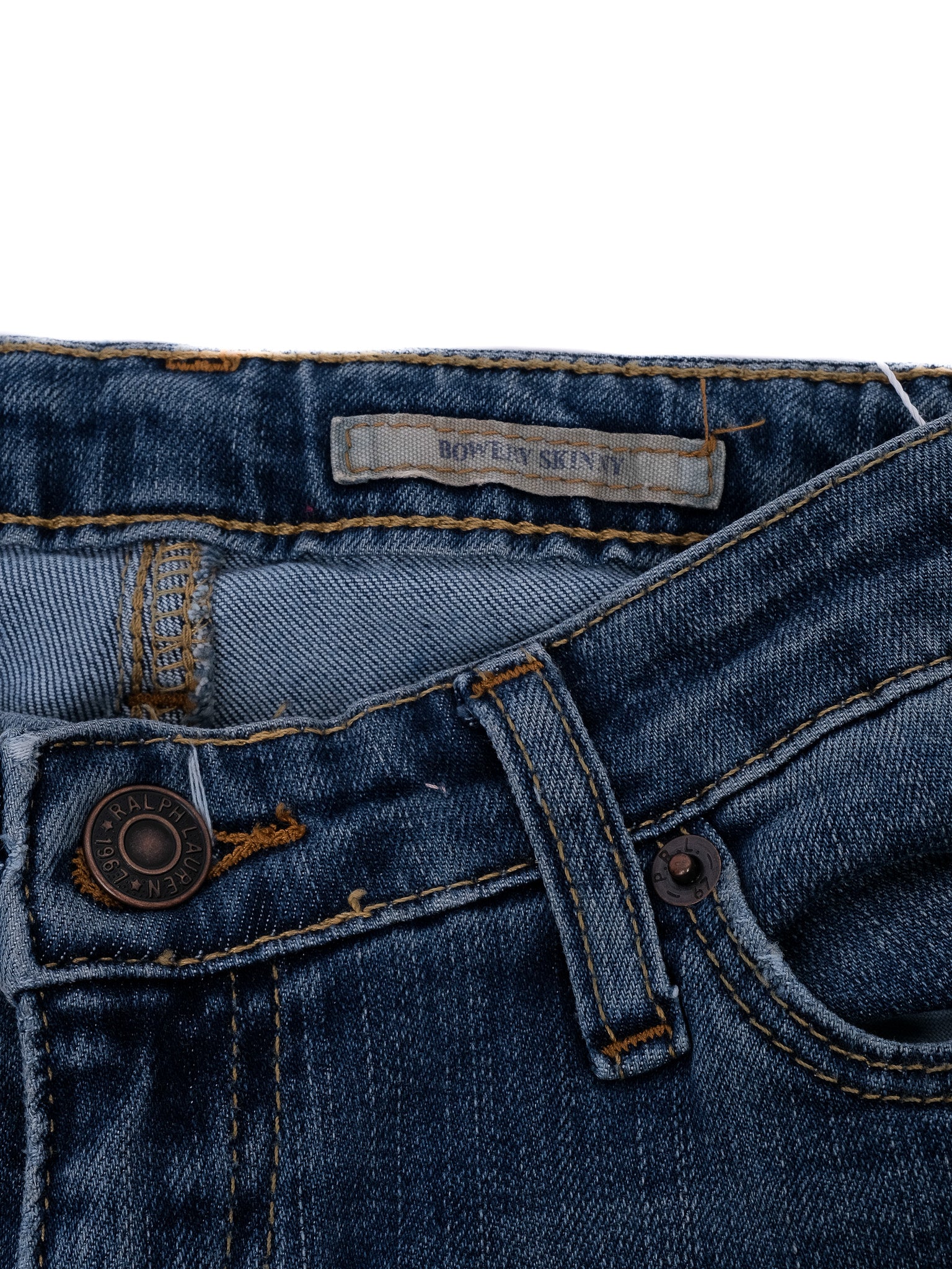 Excellent Polo Ralph Lauren Kids Blue Jeans Size 8 Cotton Natural