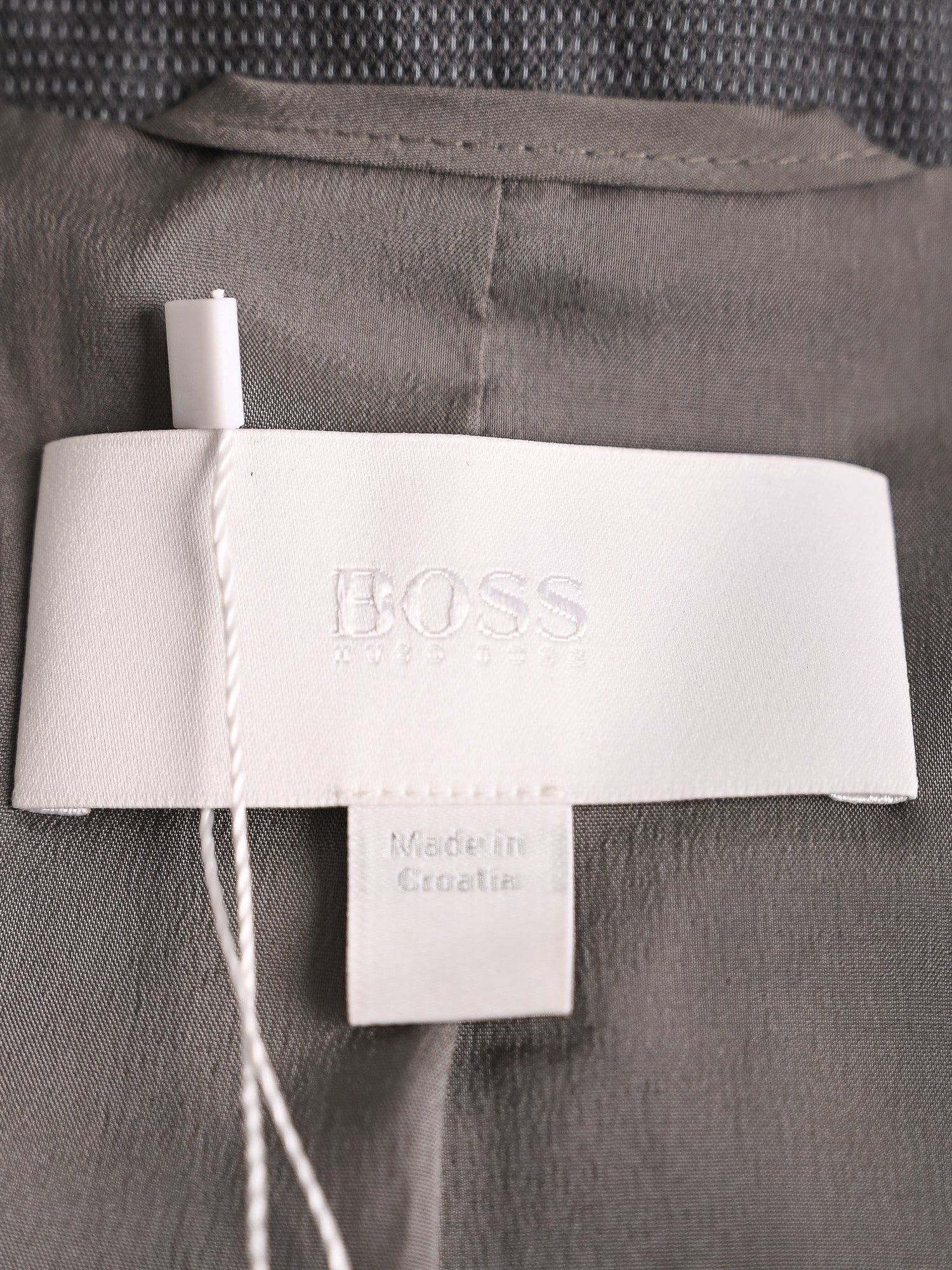 Excellent Hugo Boss Gray Cotton Pantsuit Size S for Women