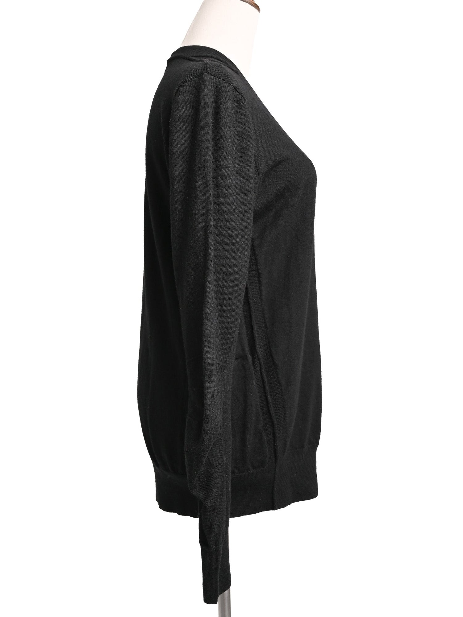 Excellent Burberry Black Wool Sweater Size M for Women