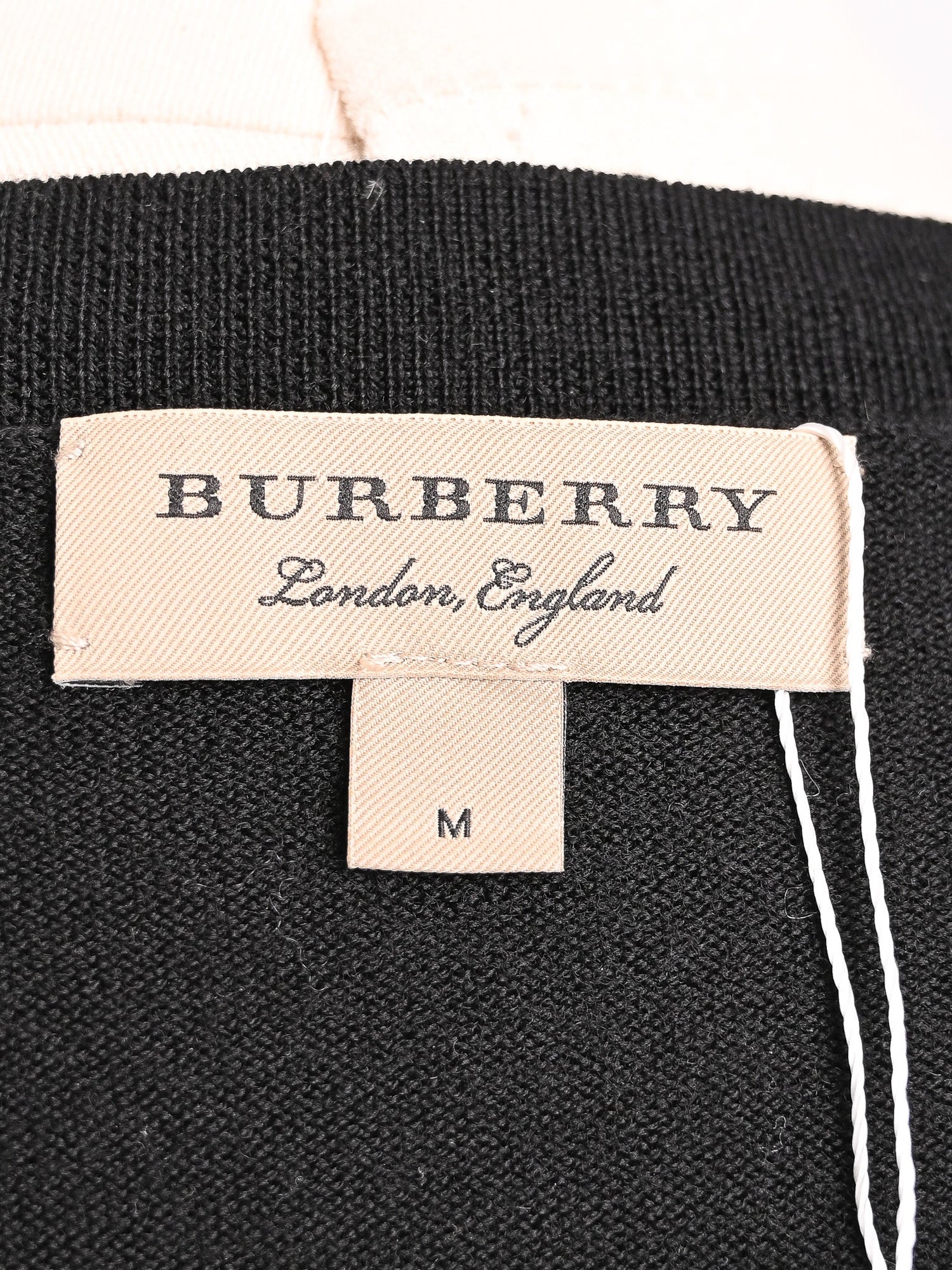 Excellent Burberry Black Wool Sweater Size M for Women