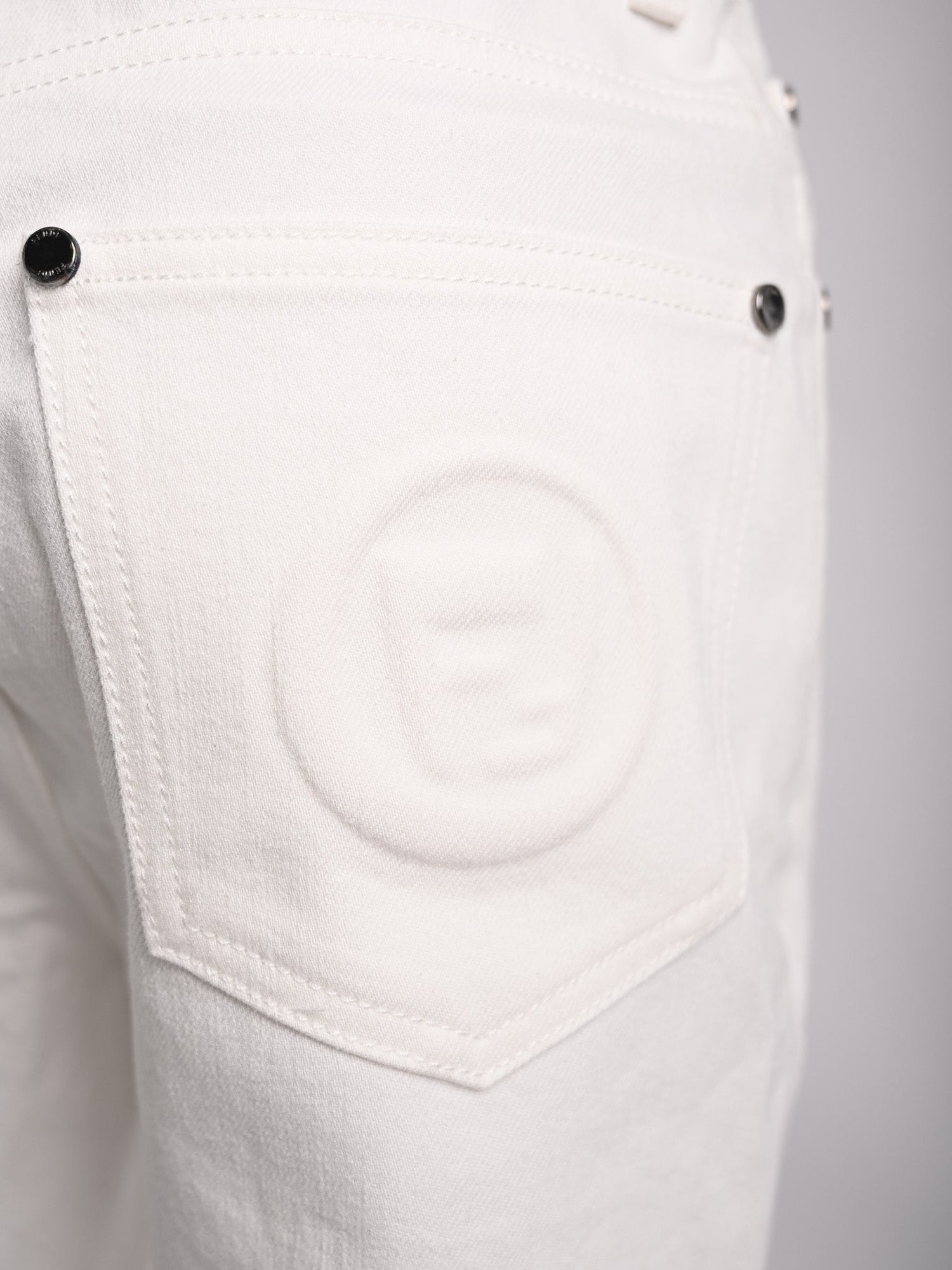 Perfect Fendi White Cotton Jeans Size S for Women