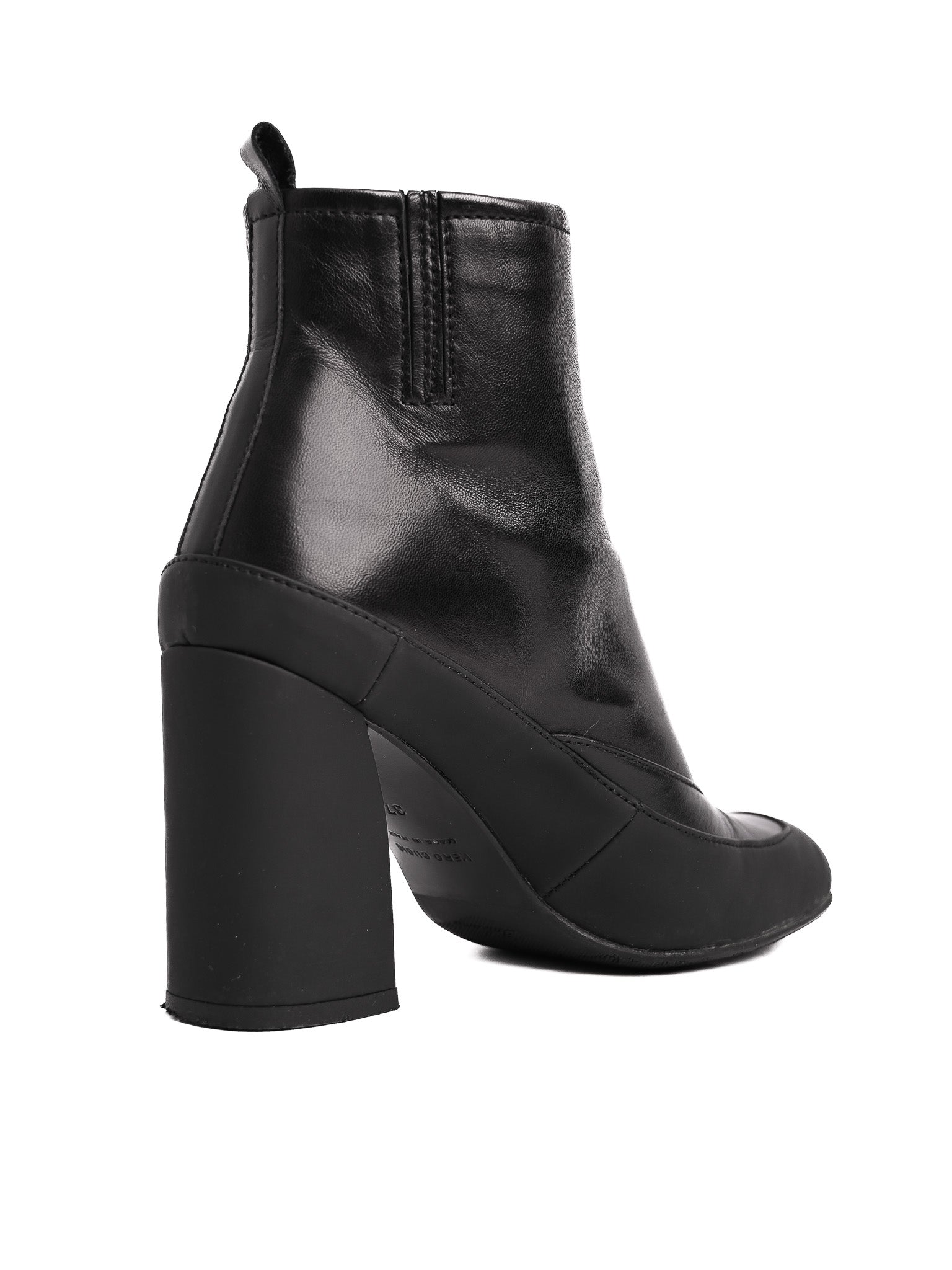 Perfect Giorgio Fabiani Black Leather Ankle Boots Size 37