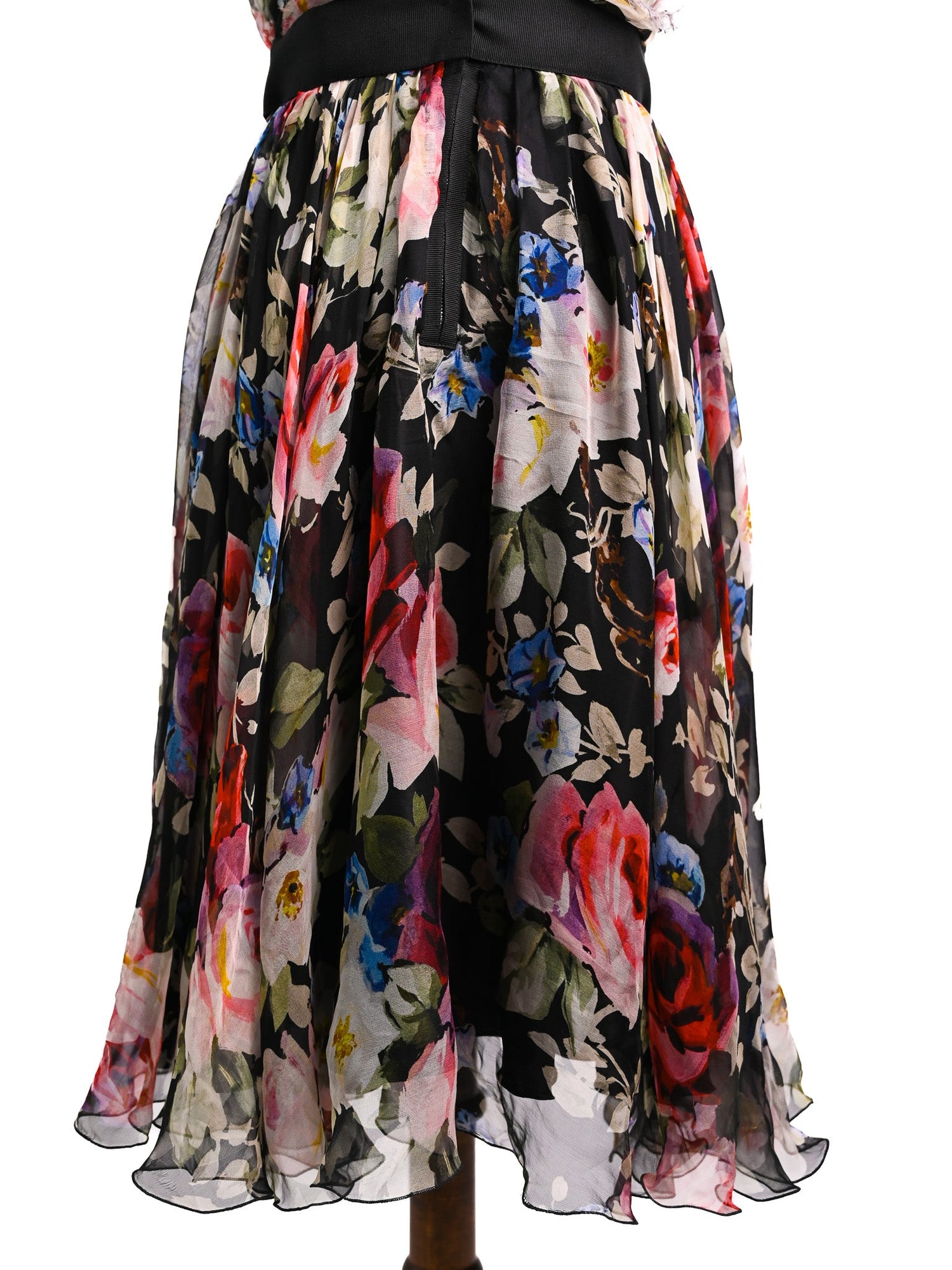 Good Dolce Gabbana Floral Strapless Dress Polyester Size Unknown