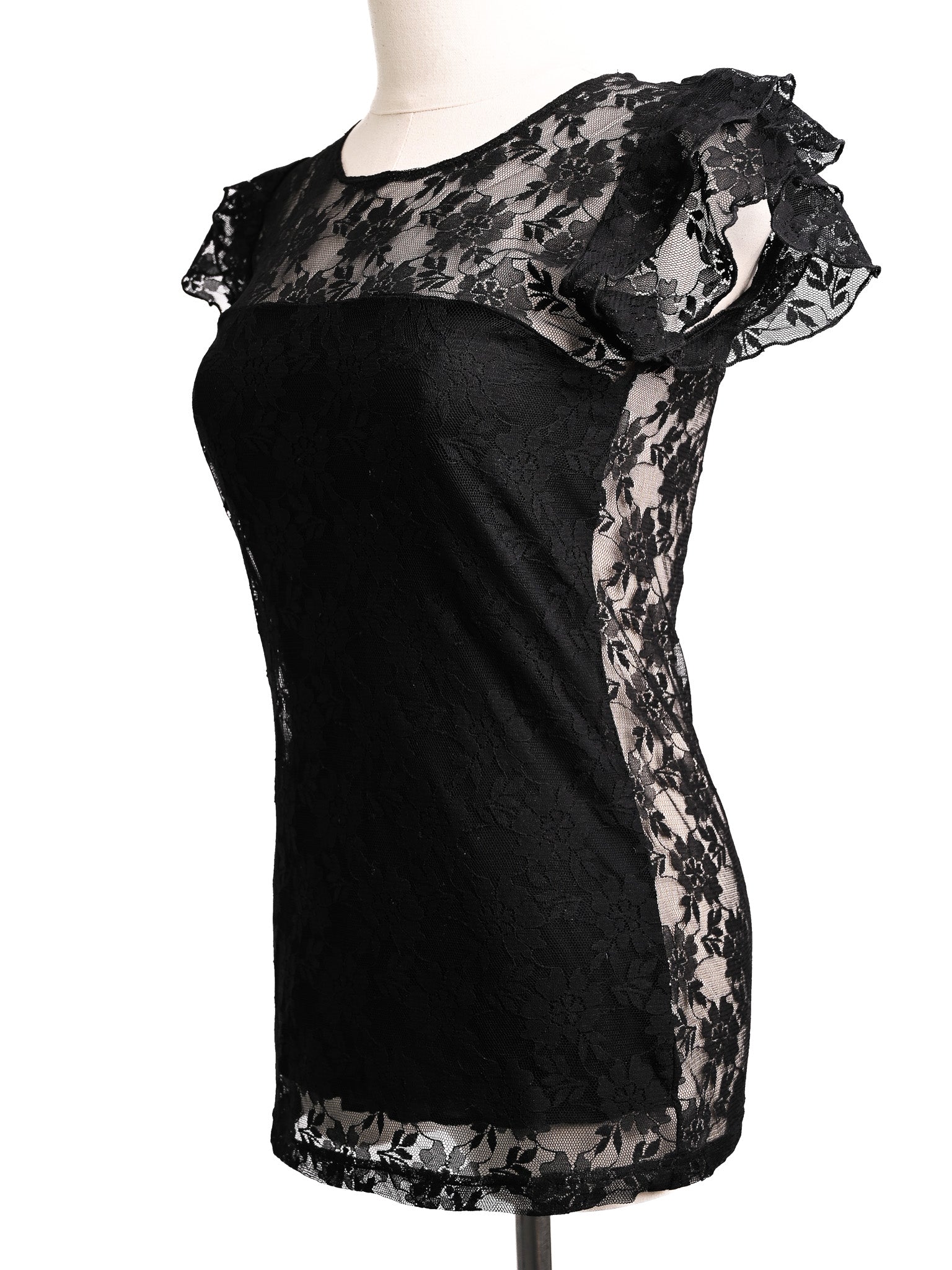 Excellent Dolce Gabbana Black Lace Blouse Size S Women