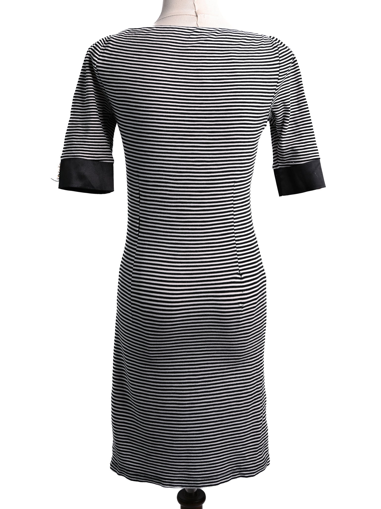 Average Elisabetta Franchi Striped Dress Size S Combined Viscose