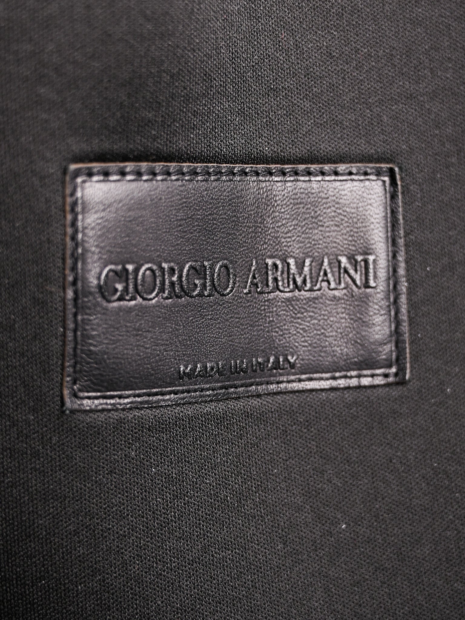 Excellent Giorgio Armani Black Velvet Double-Breasted Coat Size L