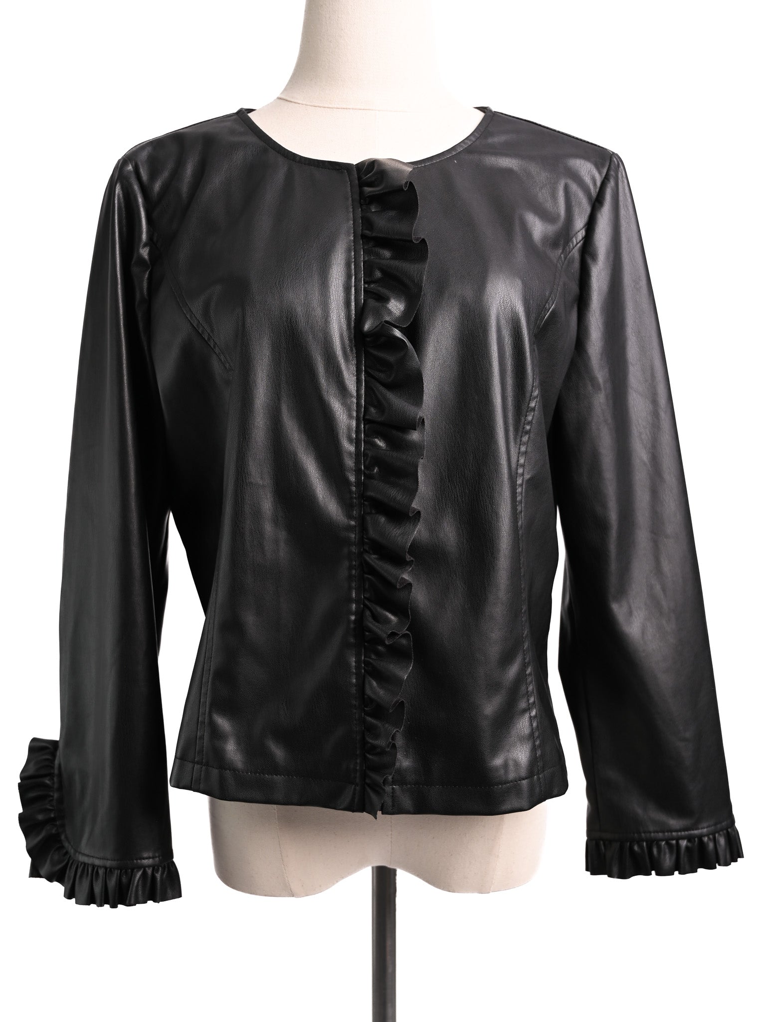 Excellent Liu Jo Black Leather Women&