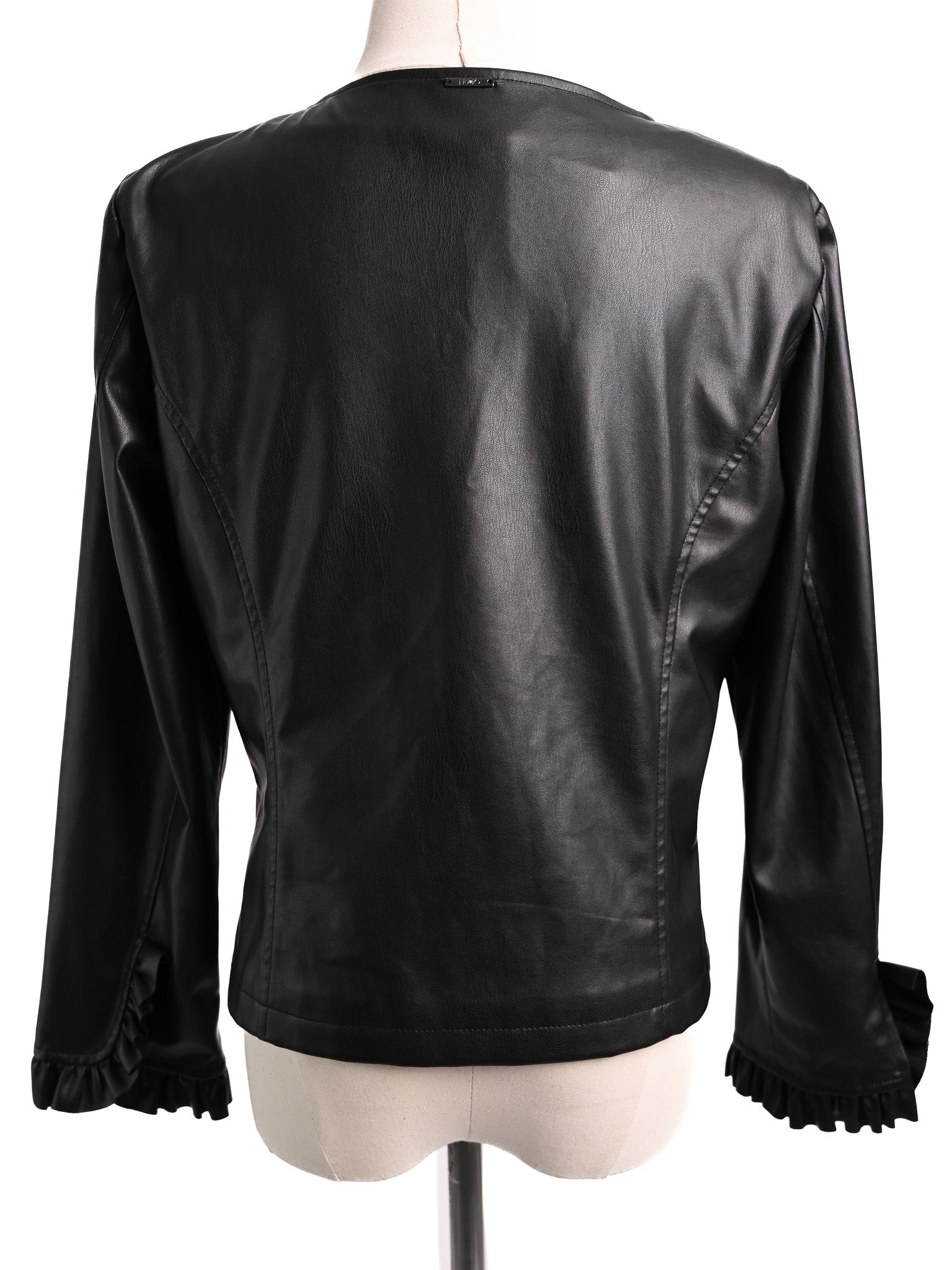 Excellent Liu Jo Black Leather Women&