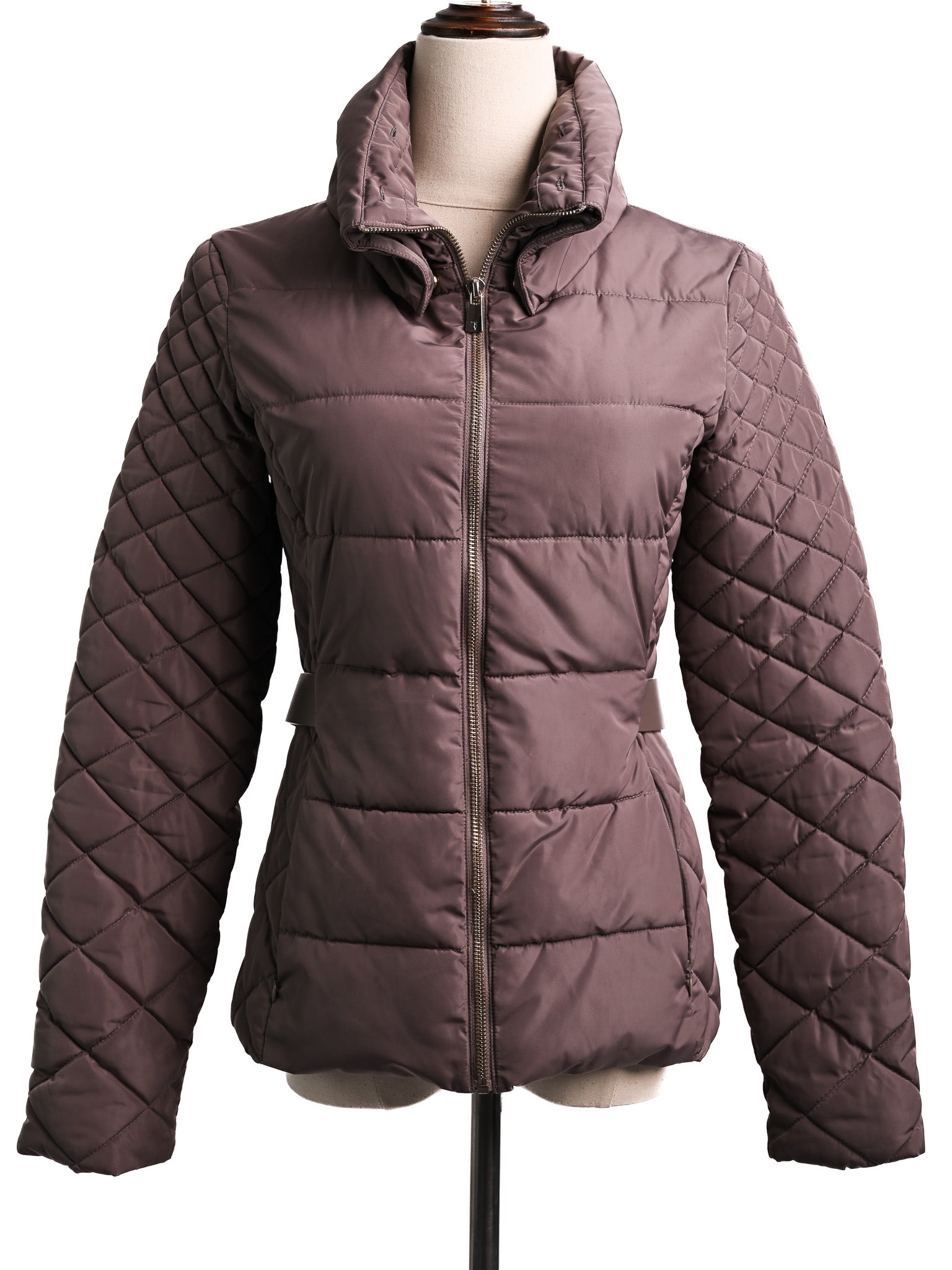 EXCELLENT Trussardi Orange Quilted Puffer Jacket Size S