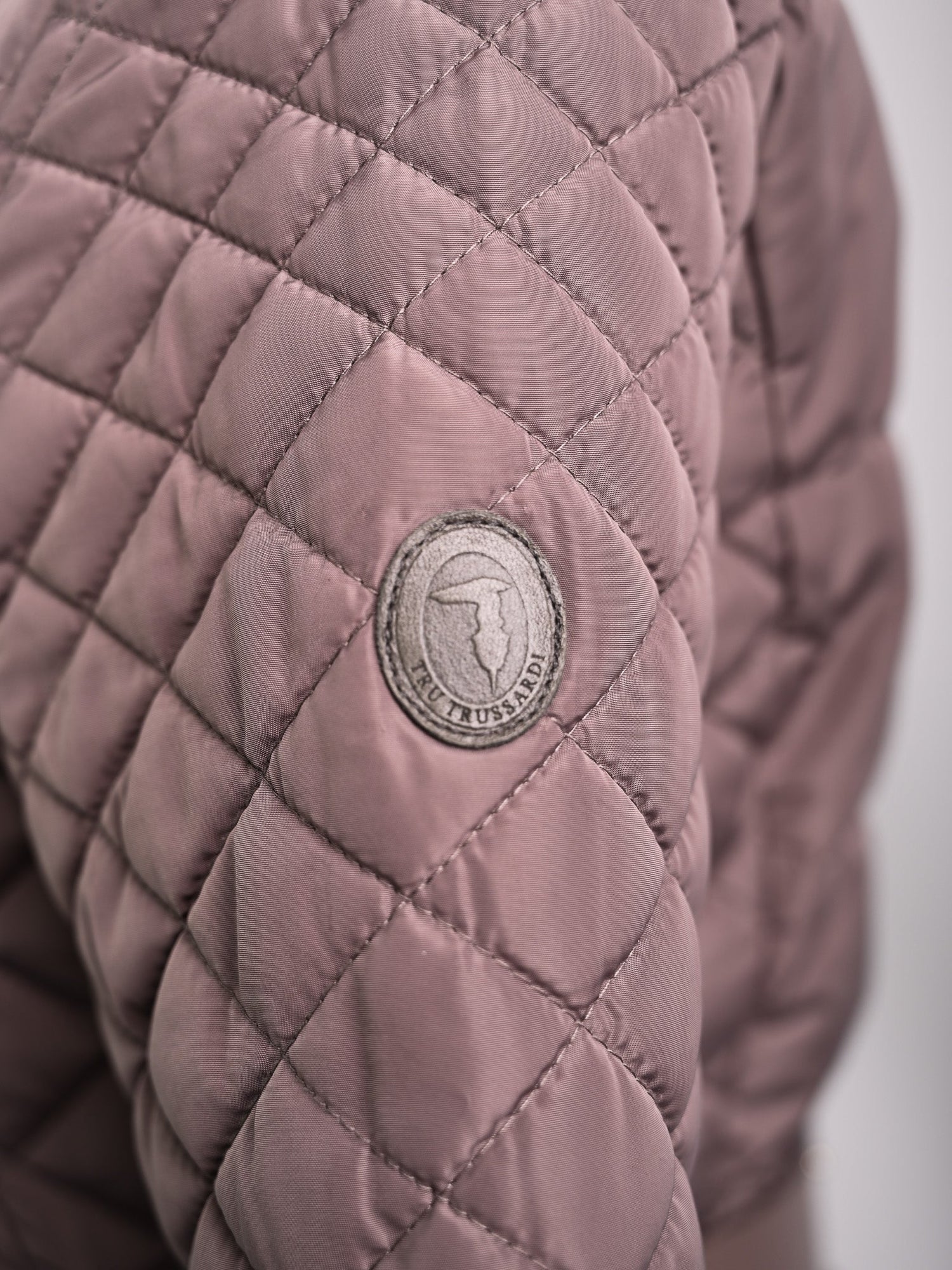 EXCELLENT Trussardi Orange Quilted Puffer Jacket Size S