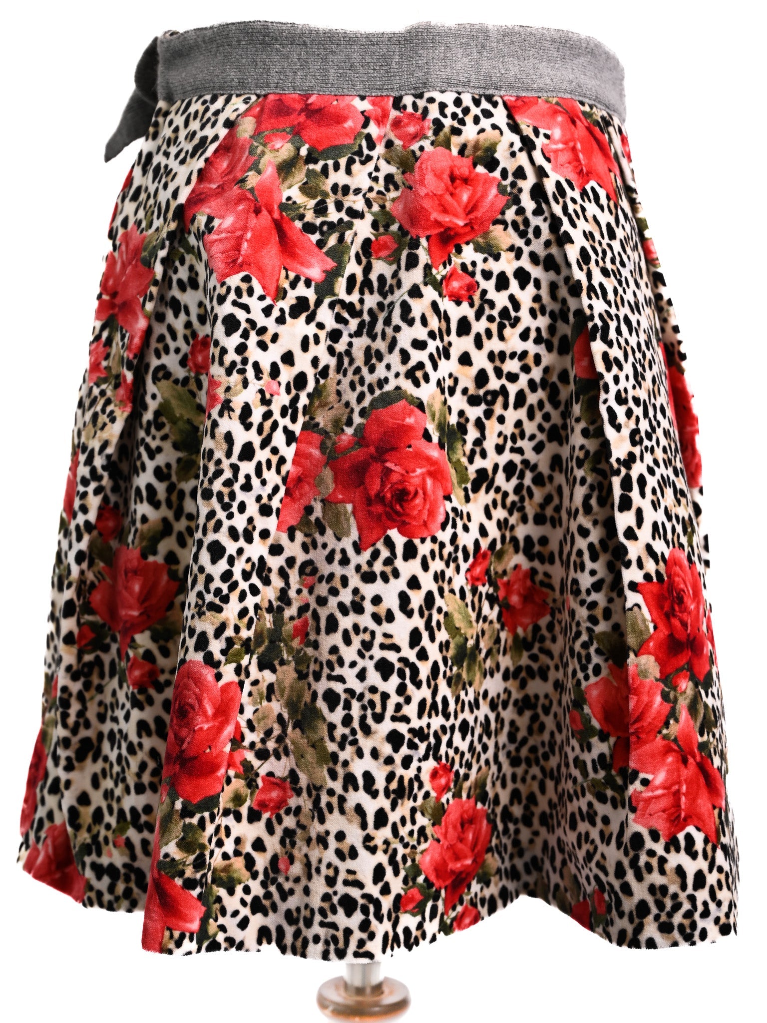 NEW Monnalisa Kids Skirt Floral Animal Print Size 12