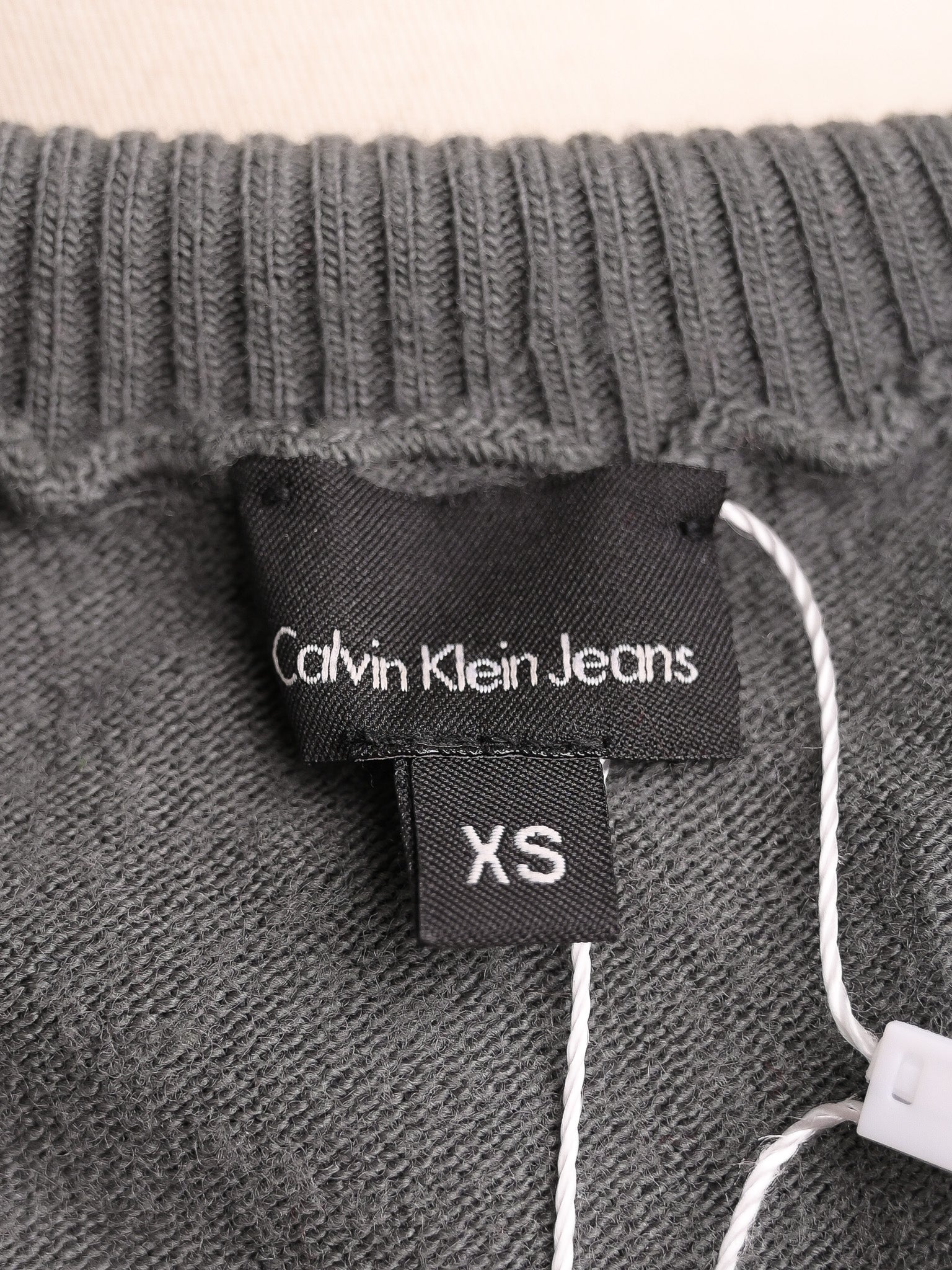 Excellent Calvin Klein Gray Wool Sleeveless Turtleneck Top XS