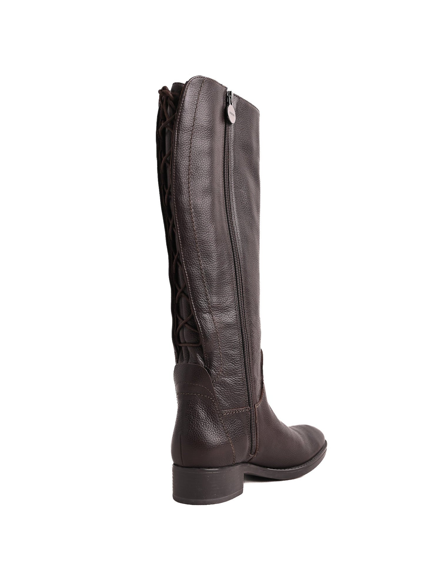 Excellent GEOX Orange Leather Knee-High Boots for Women