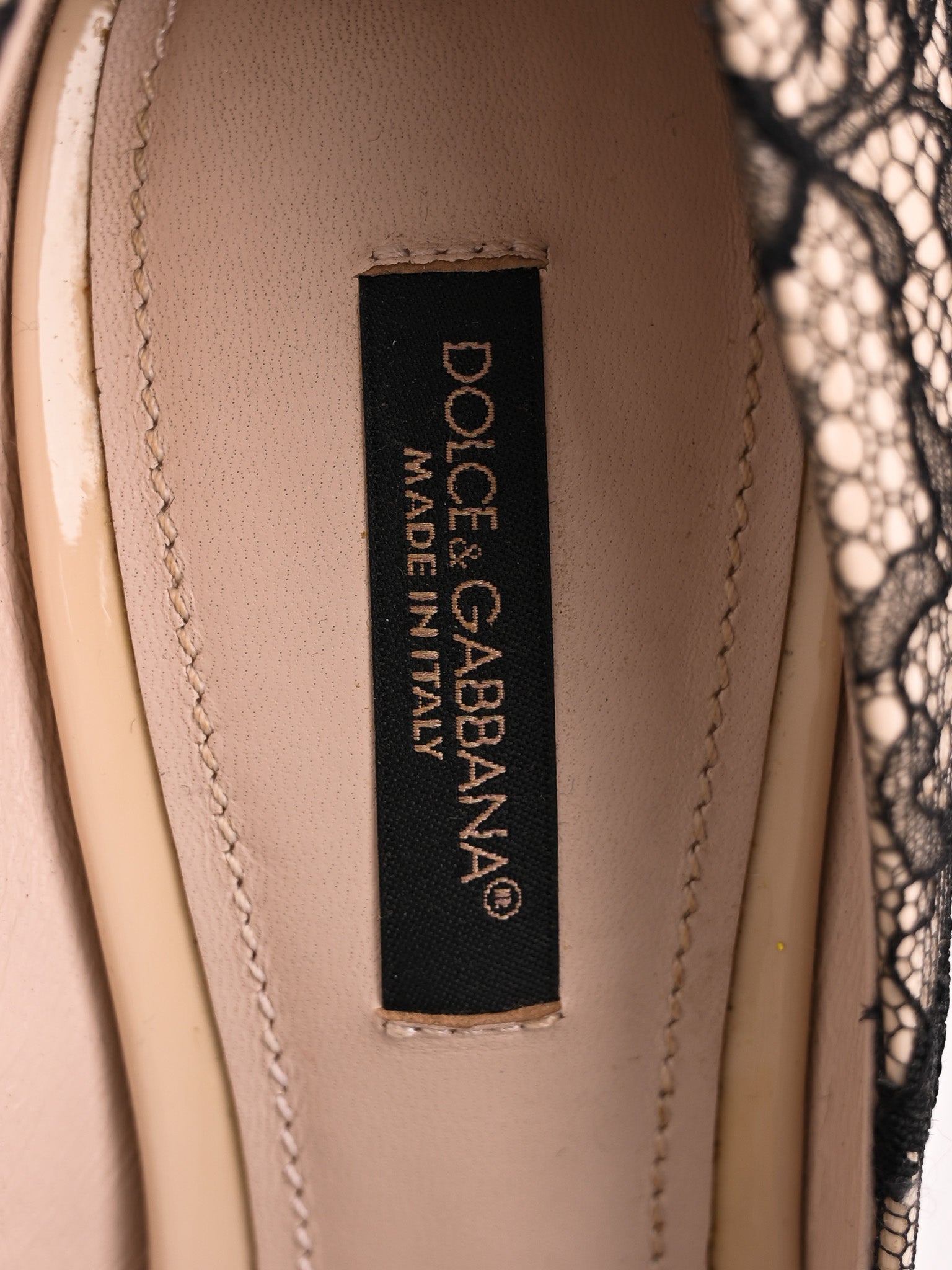 Perfect Dolce Gabbana Black Lace High-Heeled Shoes Women Size N/A