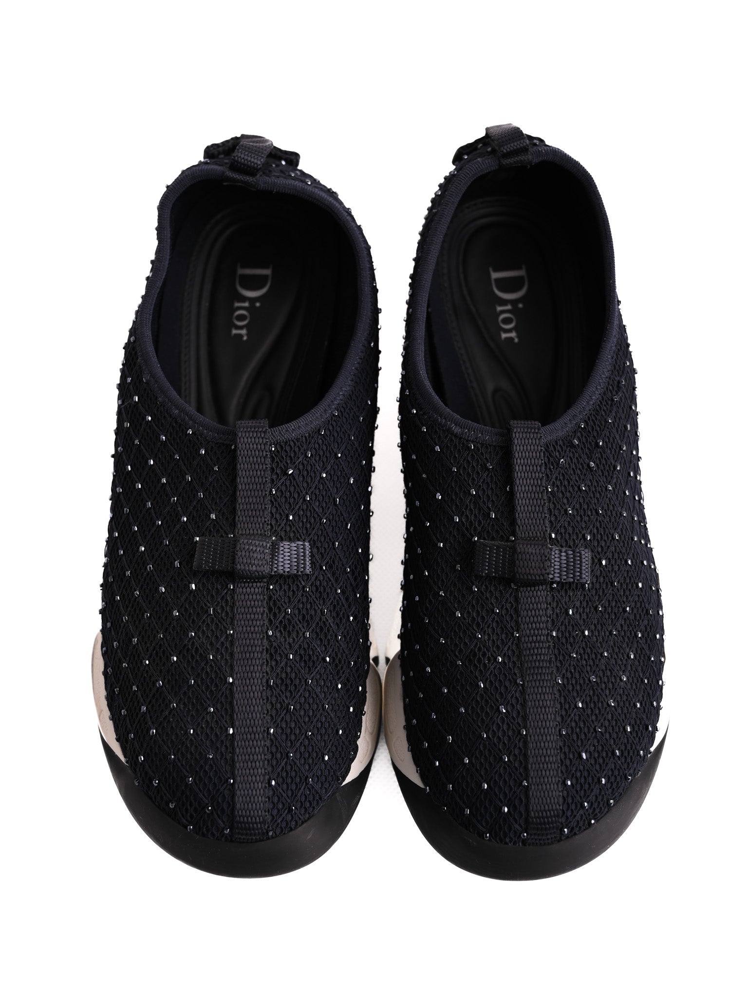 Excellent Dior Blue Leather Sneakers Size 36 for Women