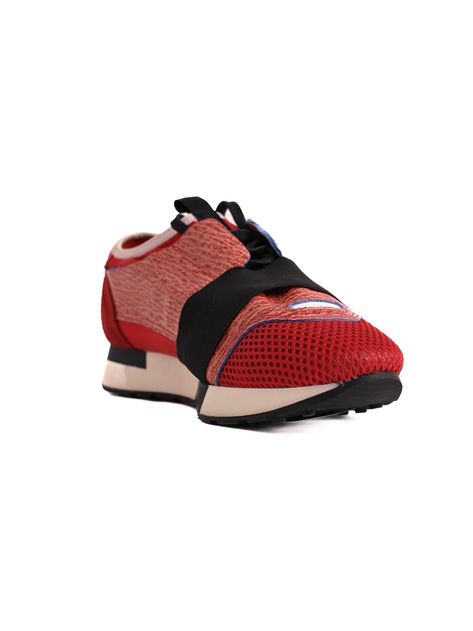 Excellent Balenciaga Red Fabric Sneakers Size 40 Men