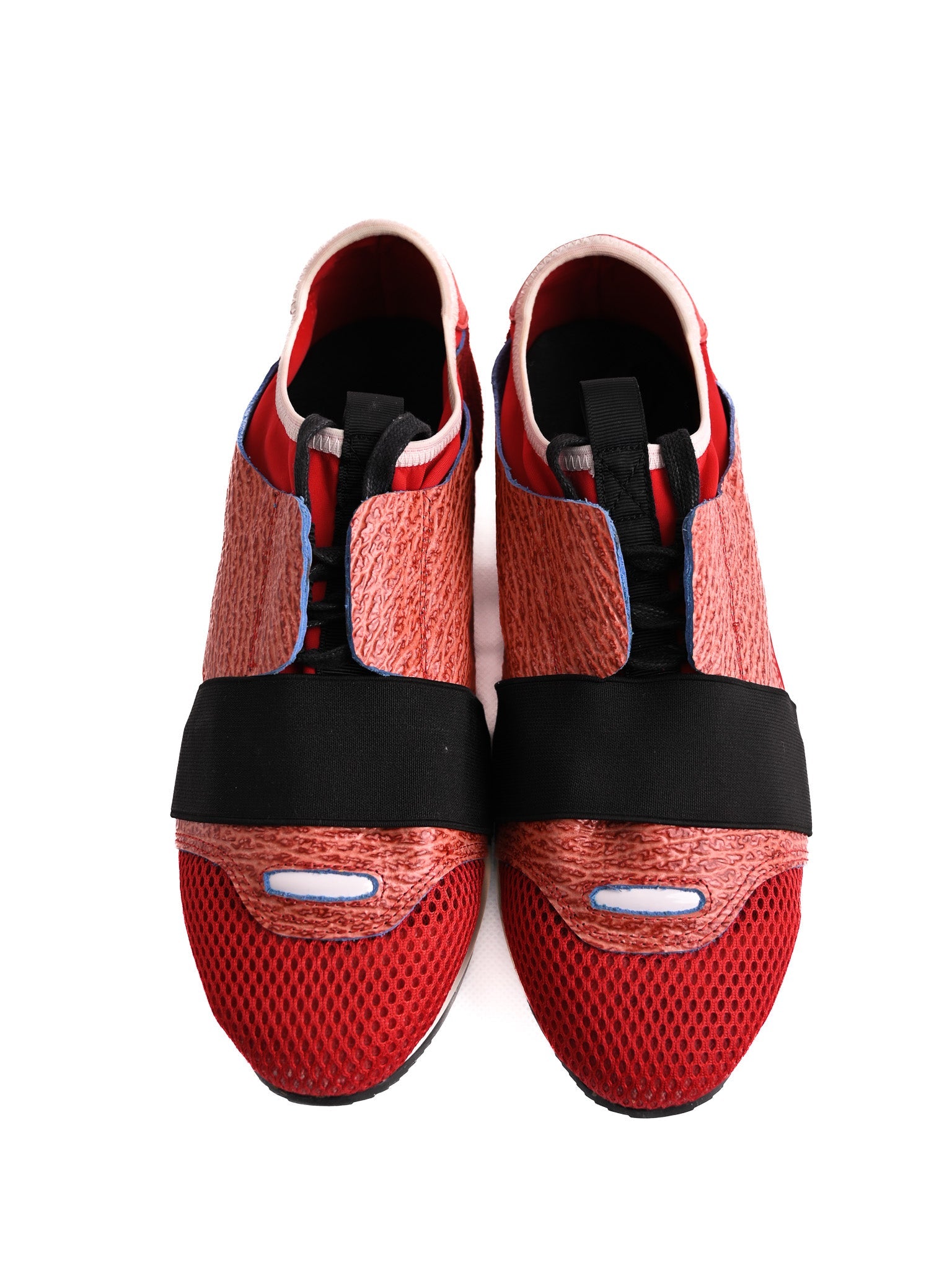 Excellent Balenciaga Red Fabric Sneakers Size 40 Men