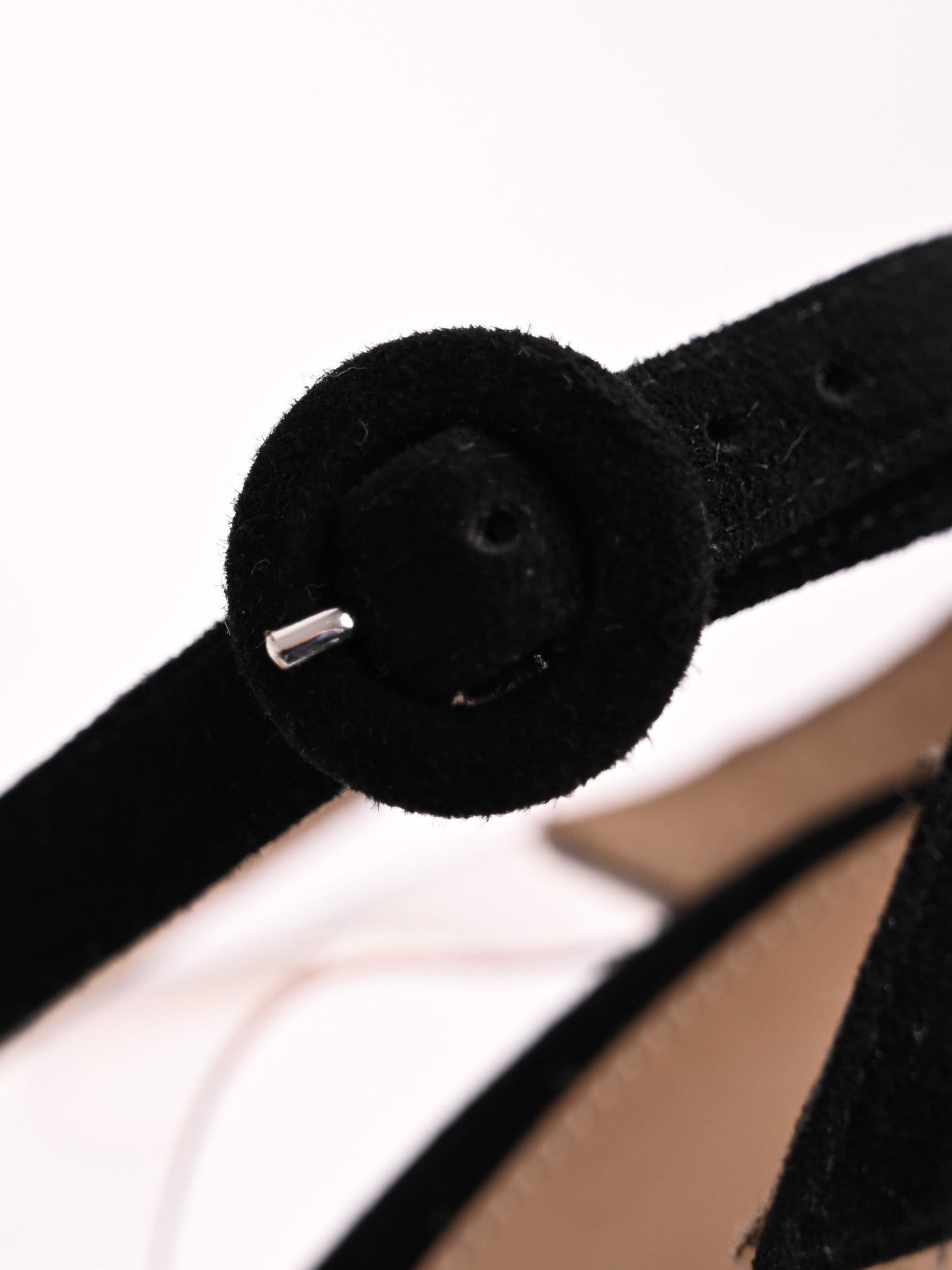 Excellent Gianvito Rossi Black Leather High-Heeled Shoes Size 36