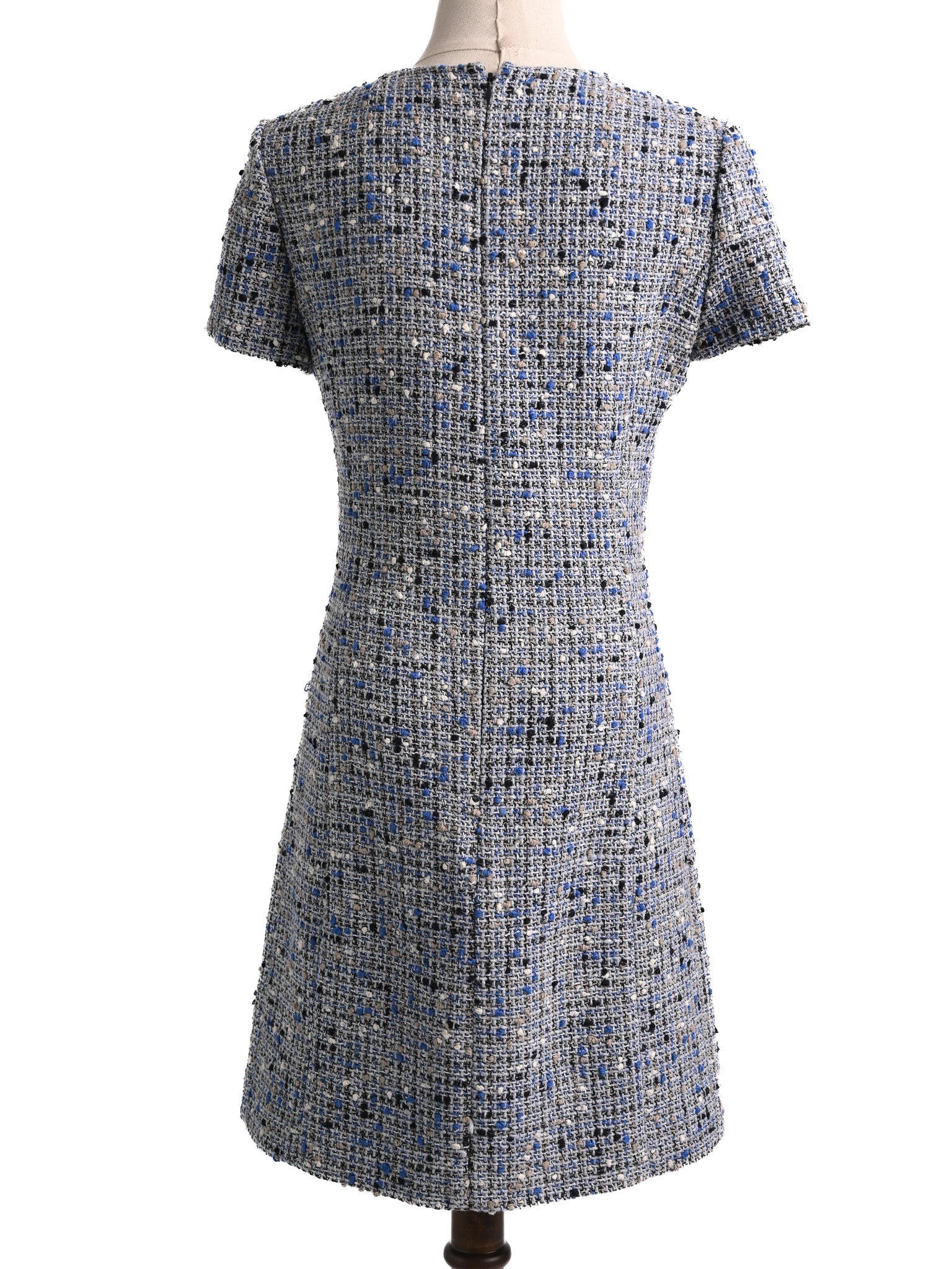 Dior Blue Tweed Dress Perfect Condition Size XS Women
