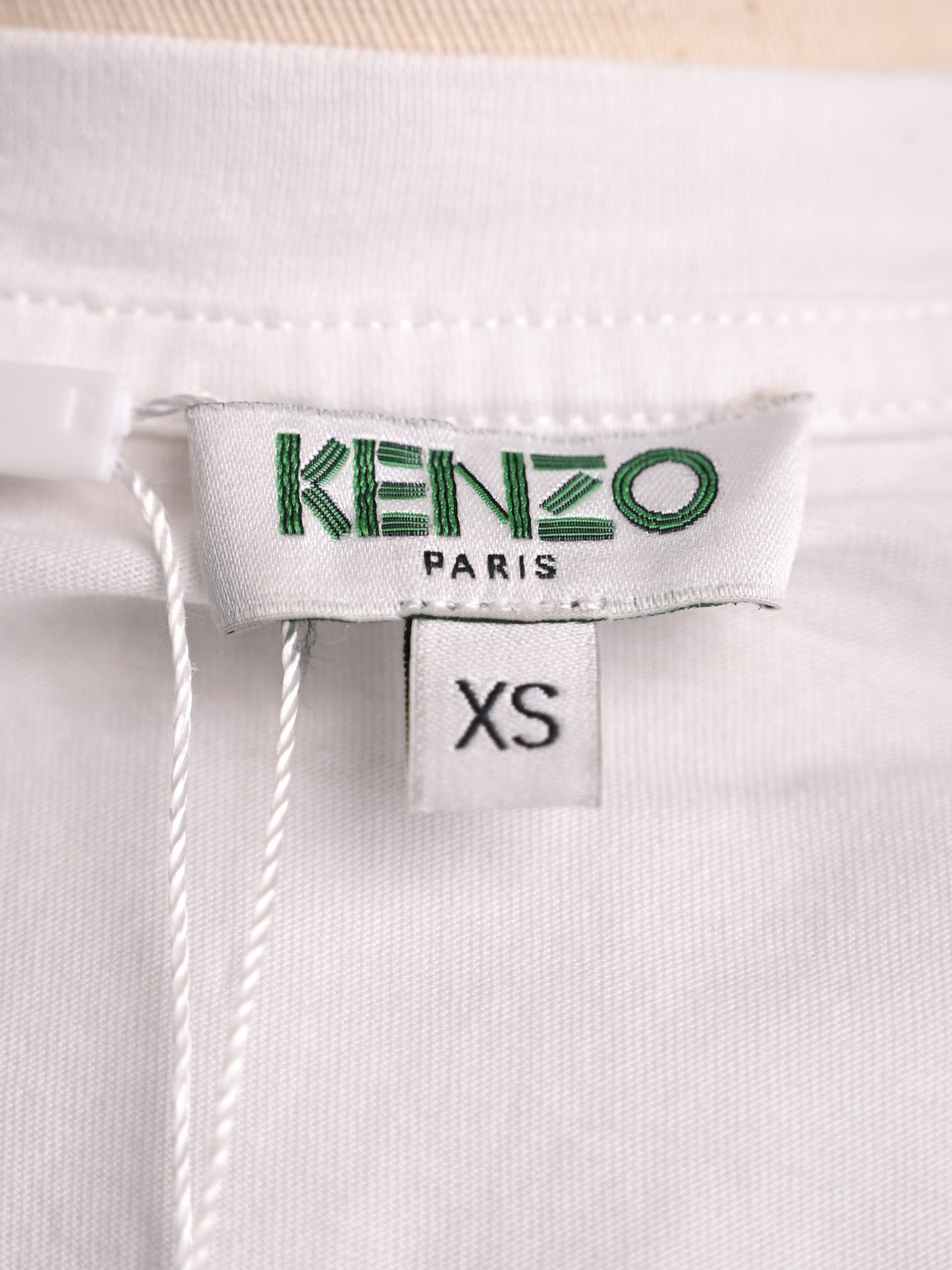 Excellent Kenzo Tiger Graphic T-Shirt White Cotton Size XS