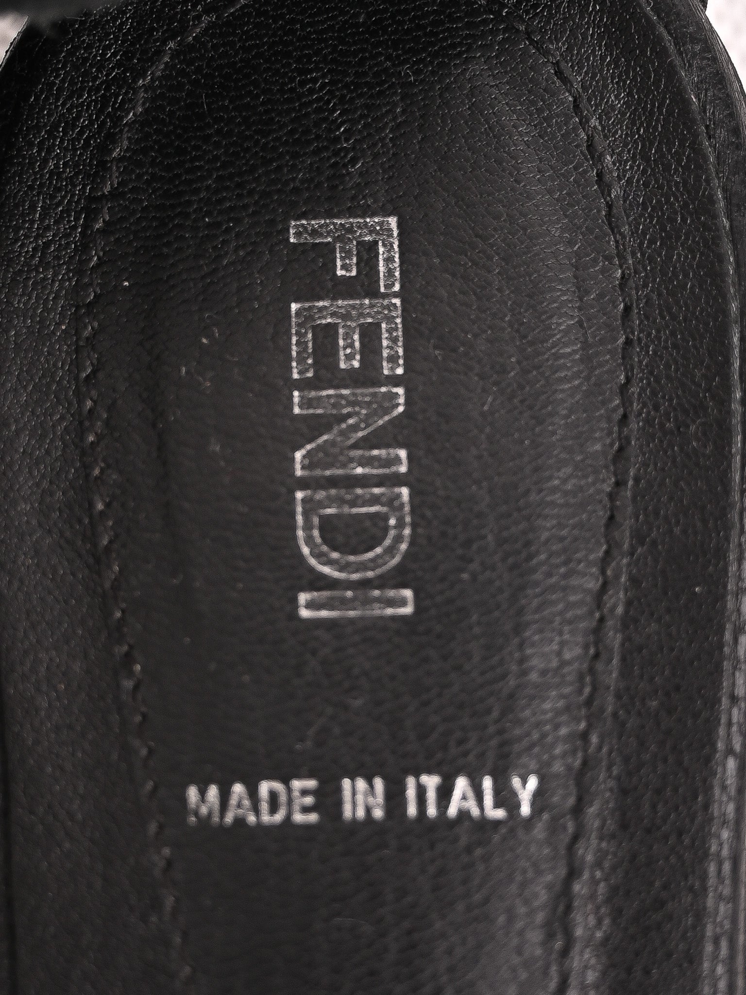 Fendi Gladiator Sandals Black Leather Excellent Condition Size N/A