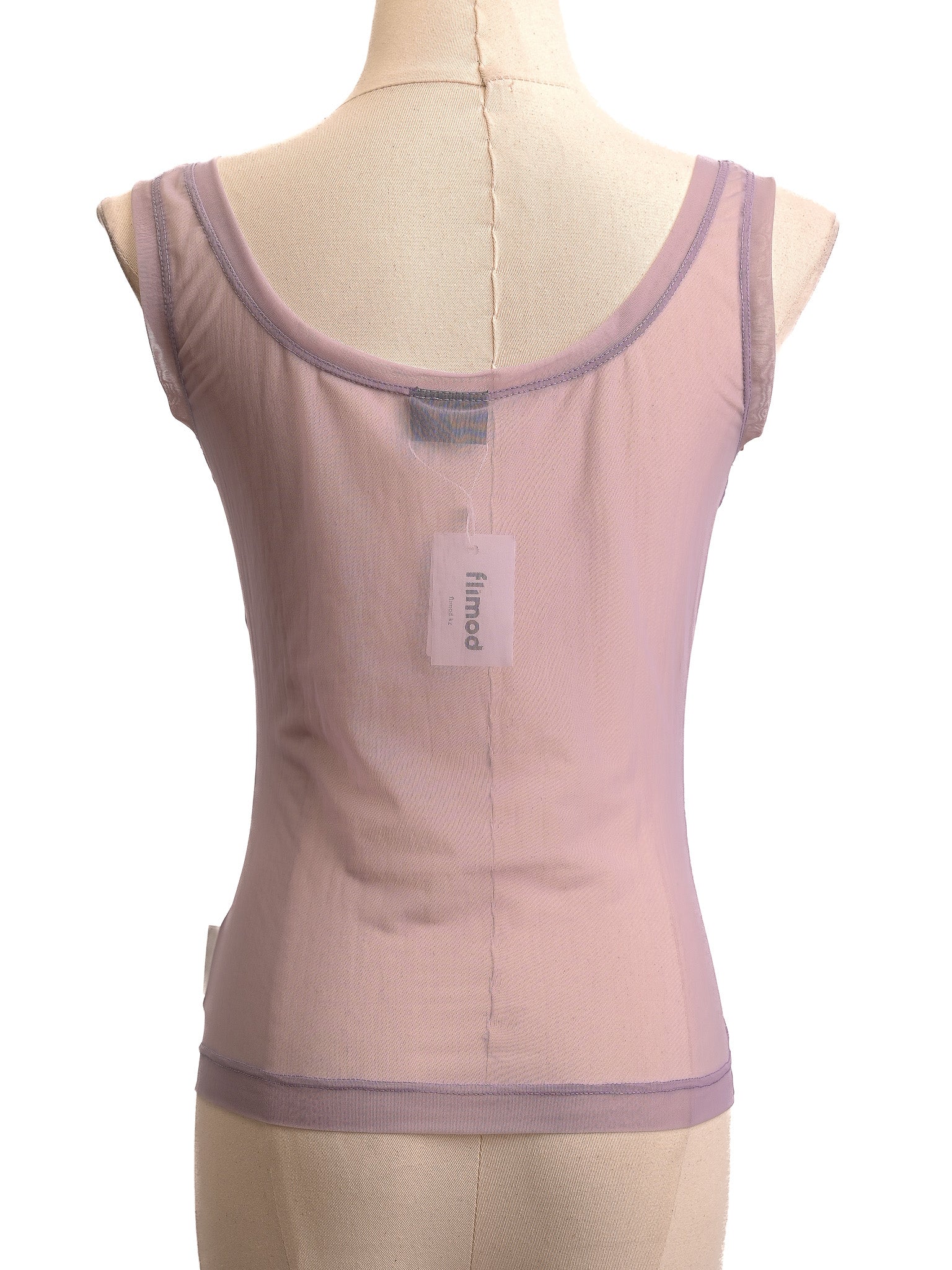 Excellent Gianfranco Ferrè Purple Sleeveless Top Size S Cotton