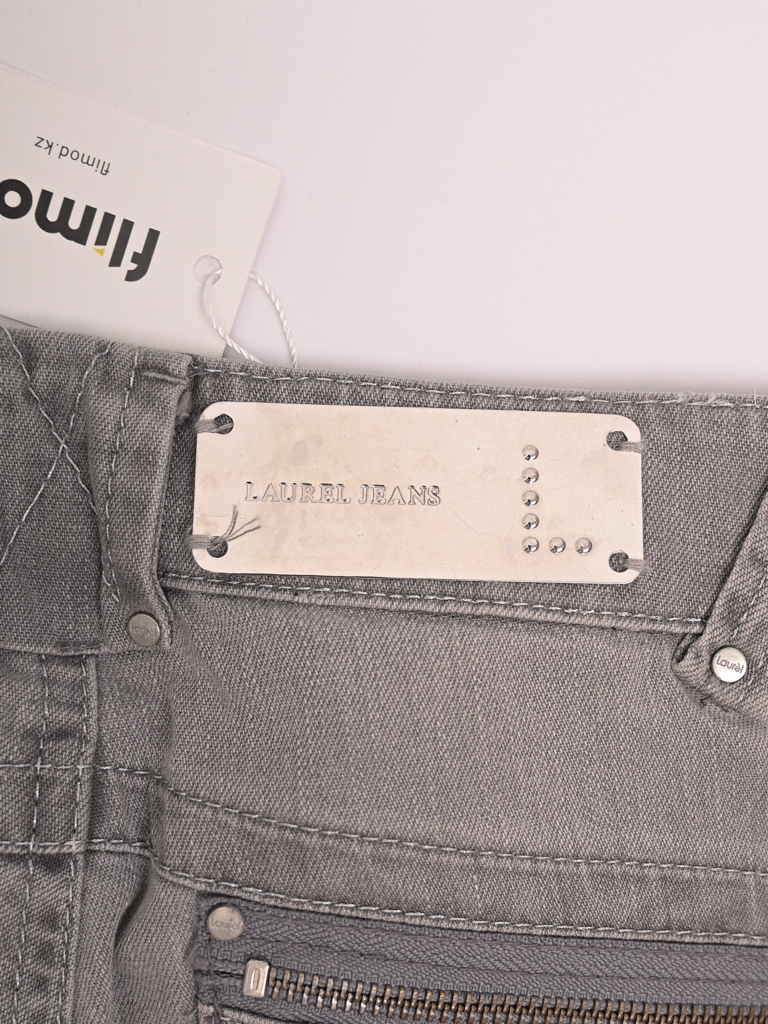 Excellent Laurel Gray Cotton Jeans Size S Women&