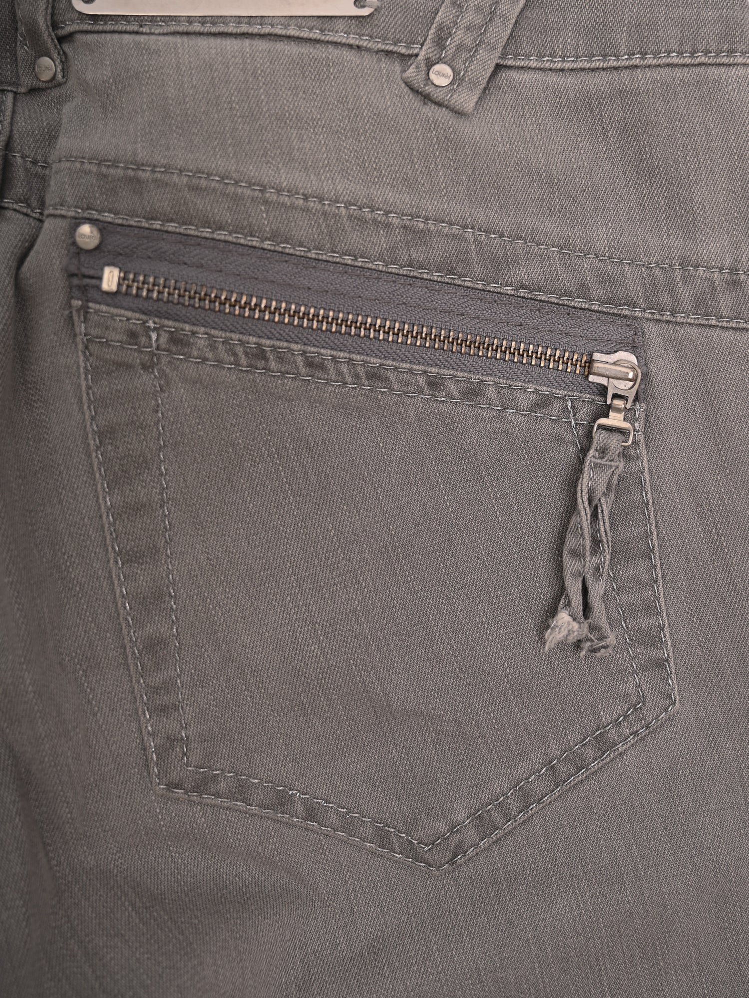 Excellent Laurel Gray Cotton Jeans Size S Women&