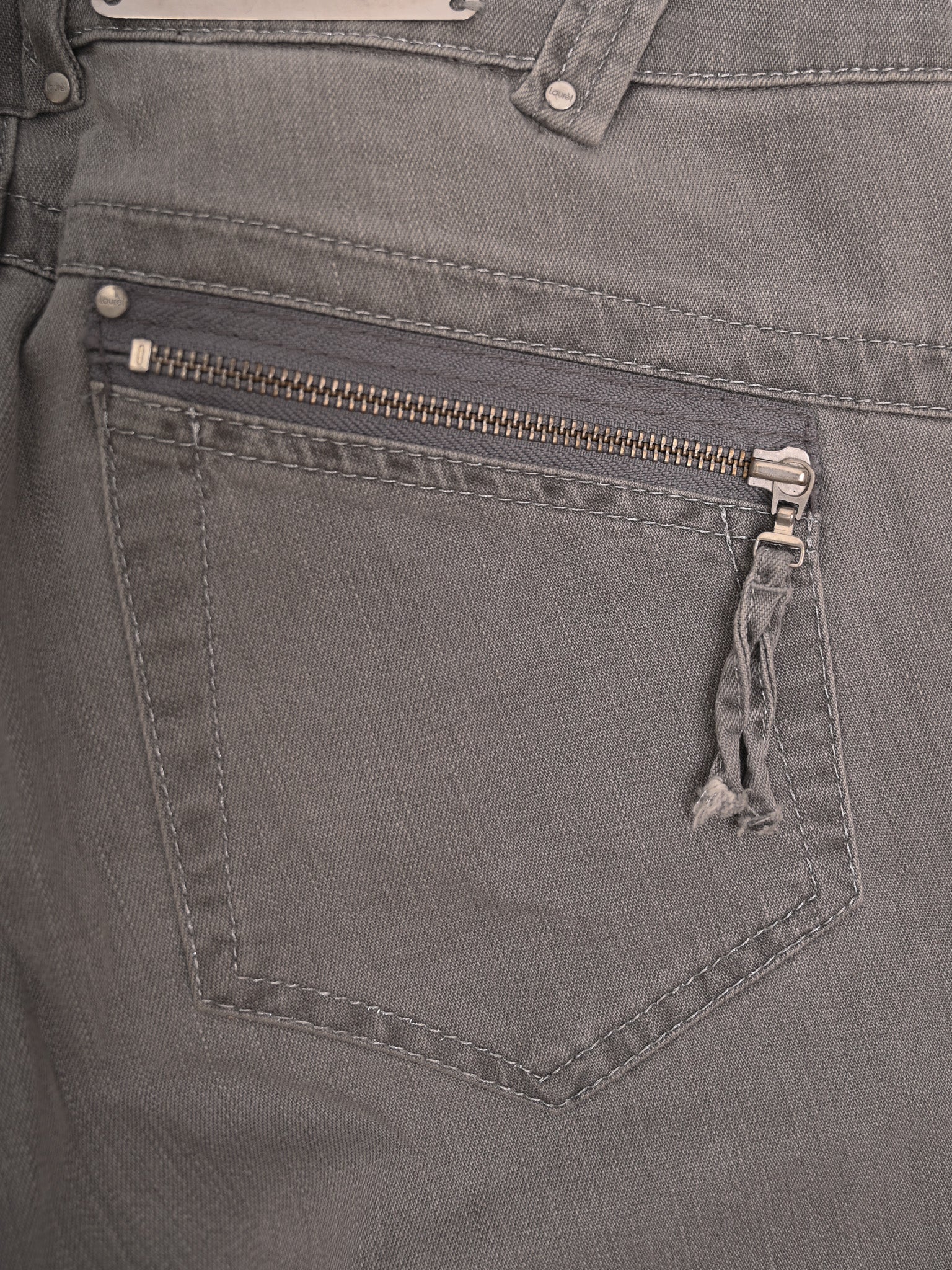 Excellent Laurel Gray Cotton Jeans Size S Women&