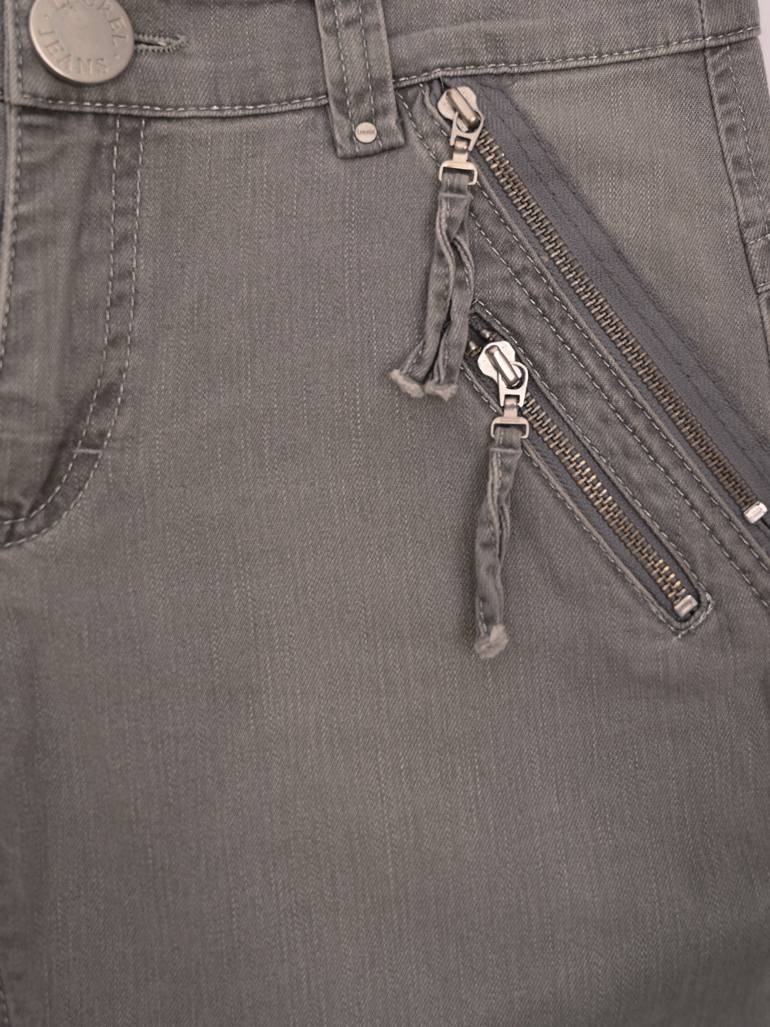 Excellent Laurel Gray Cotton Jeans Size S Women&