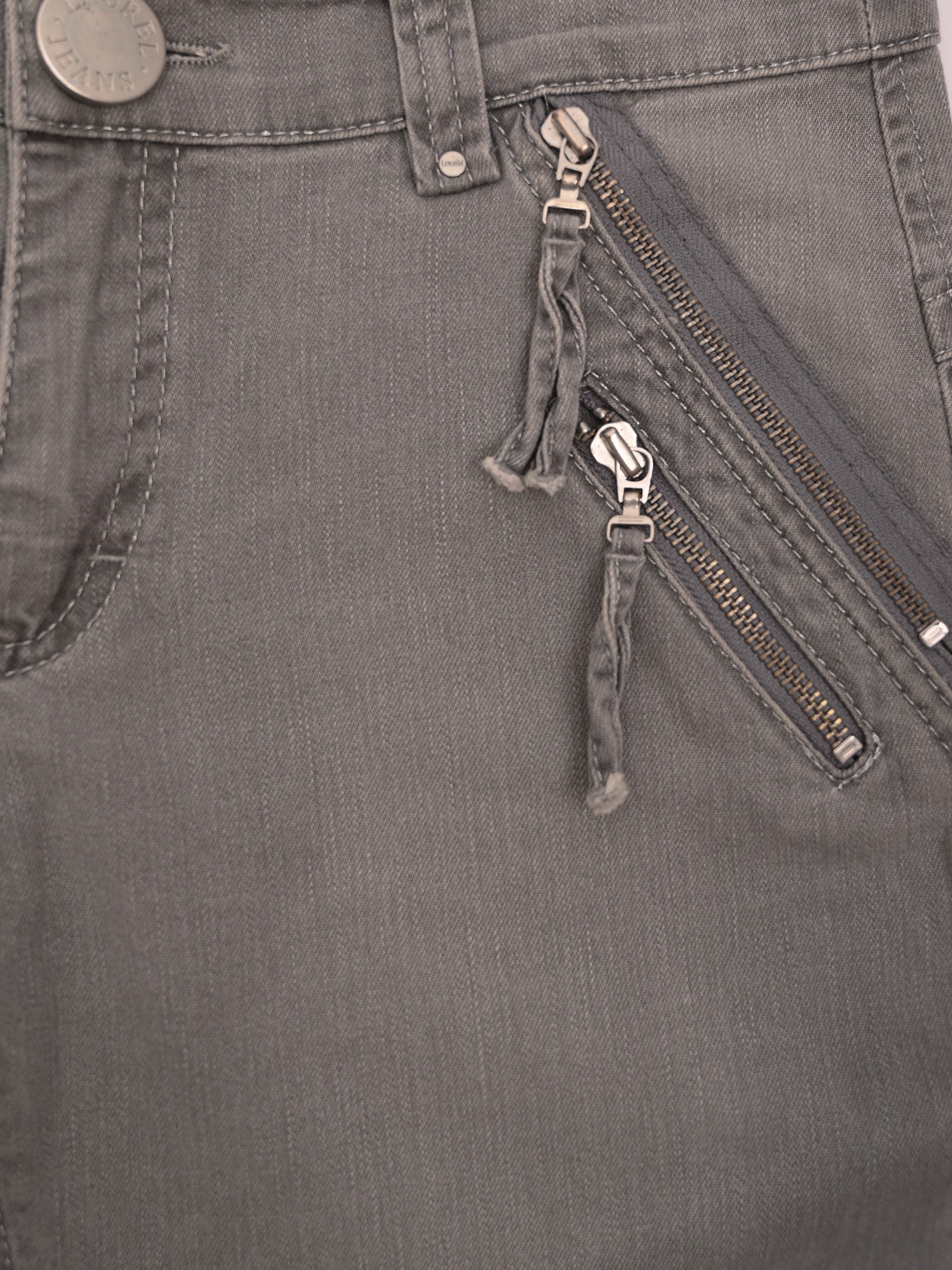 Excellent Laurel Gray Cotton Jeans Size S Women&