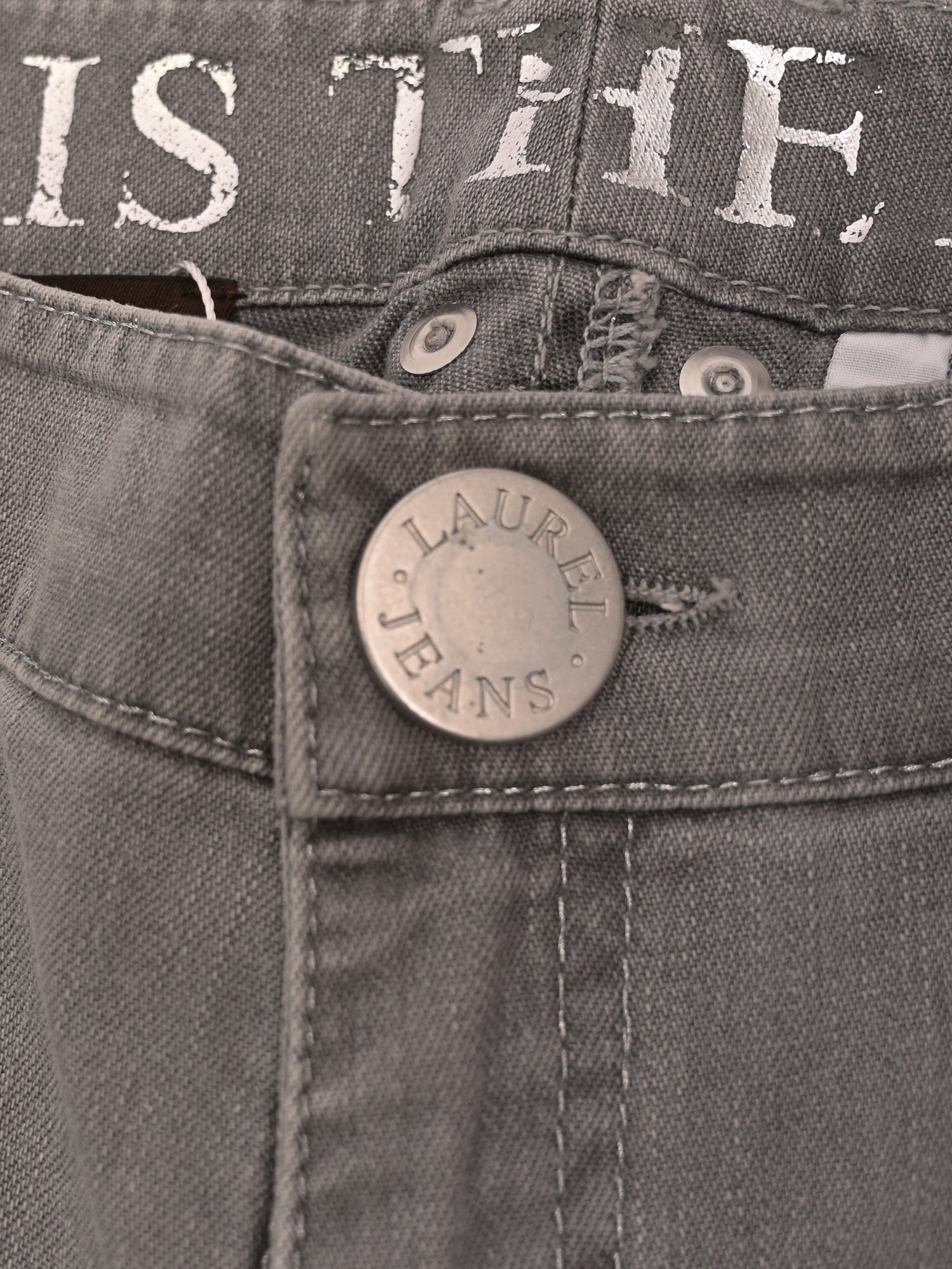 Excellent Laurel Gray Cotton Jeans Size S Women&