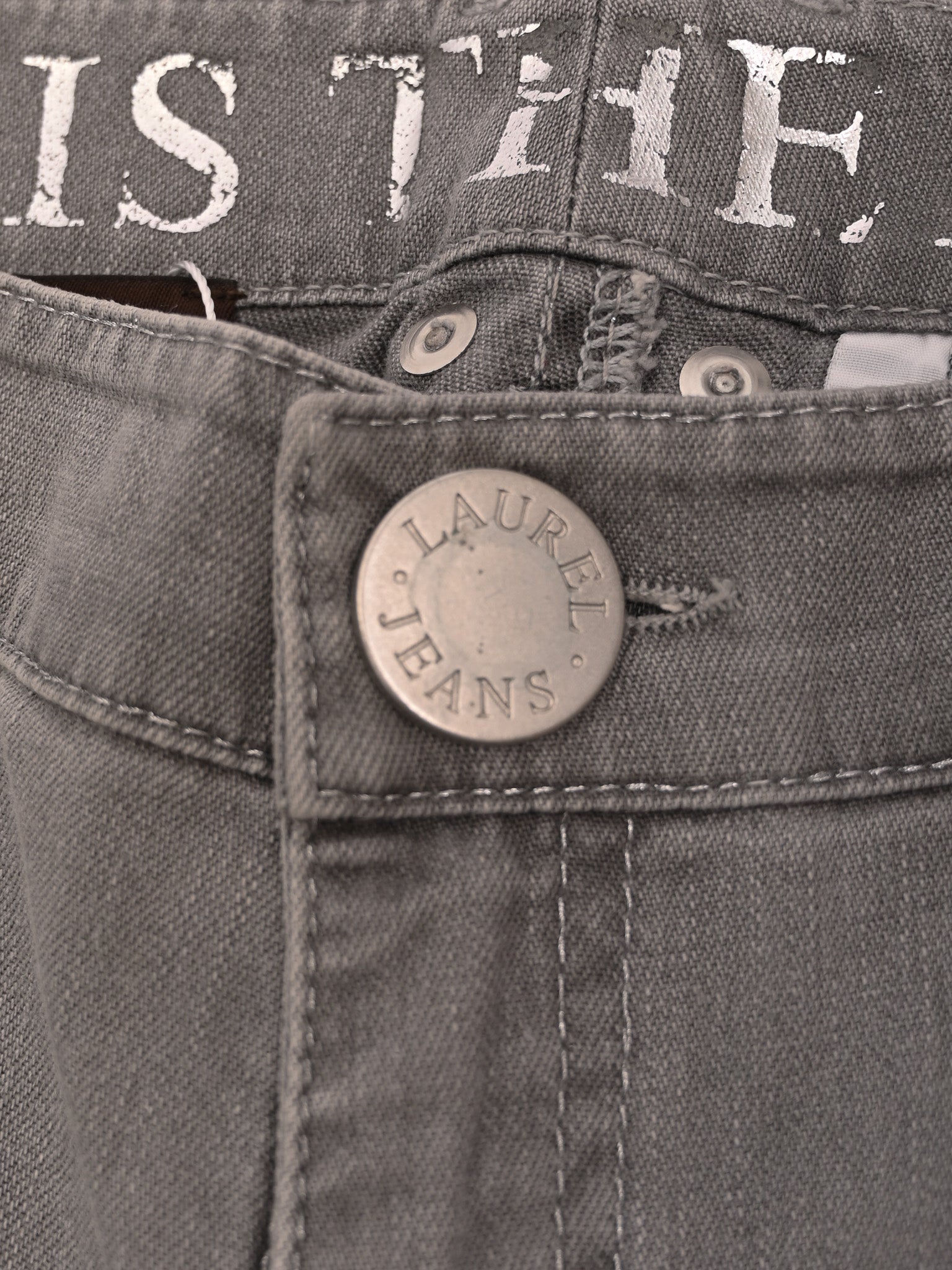Excellent Laurel Gray Cotton Jeans Size S Women&