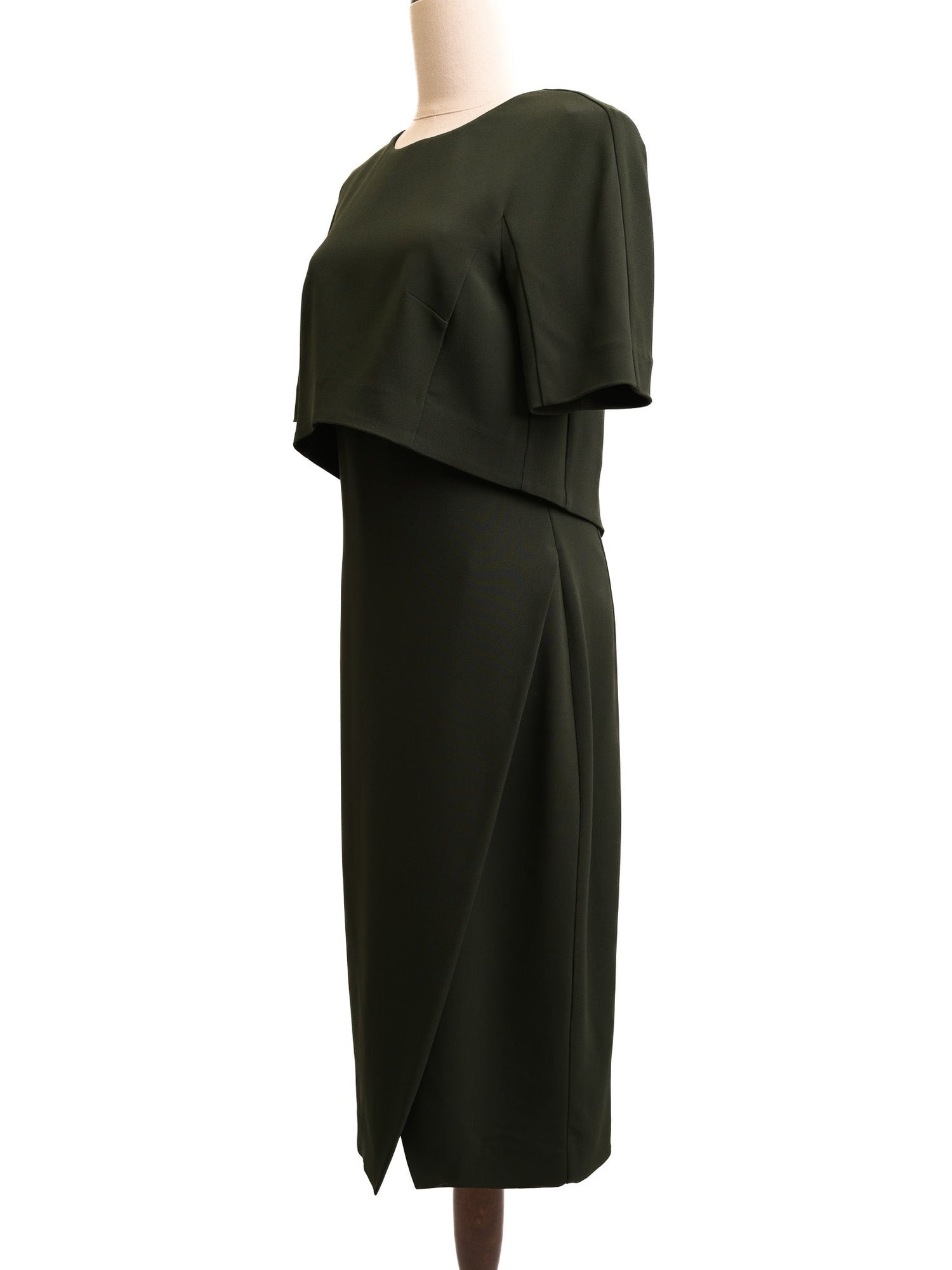 Sportmax Excellent Condition Green Viscose Dress Size M