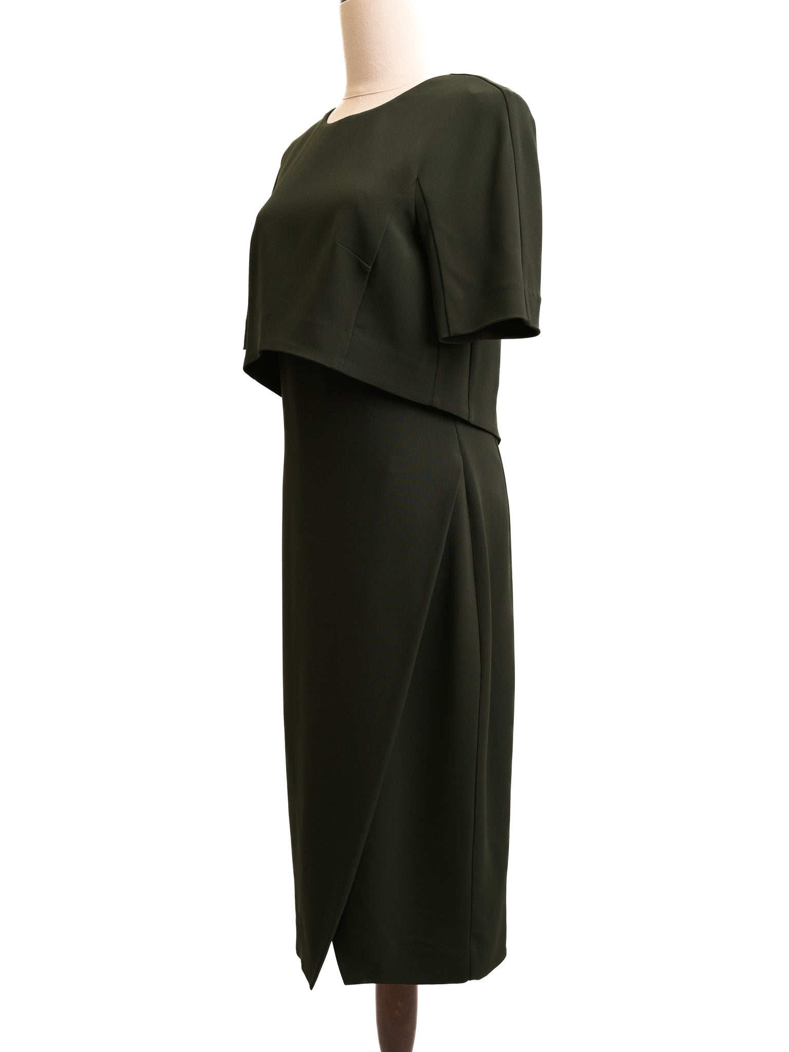 Sportmax Excellent Condition Green Viscose Dress Size M