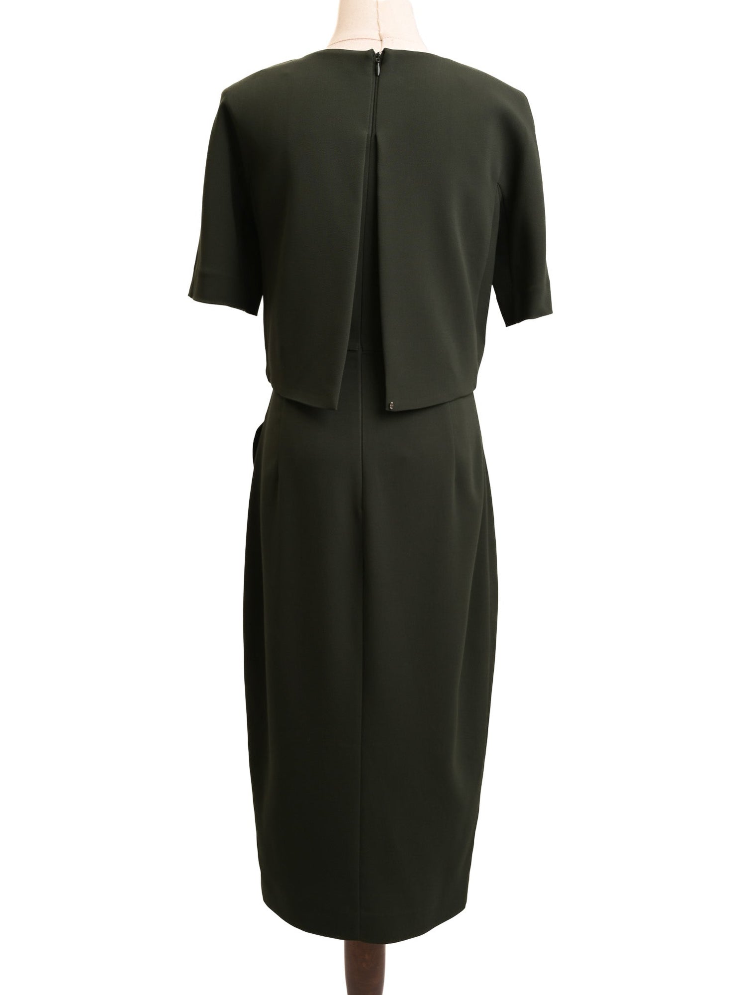 Sportmax Excellent Condition Green Viscose Dress Size M