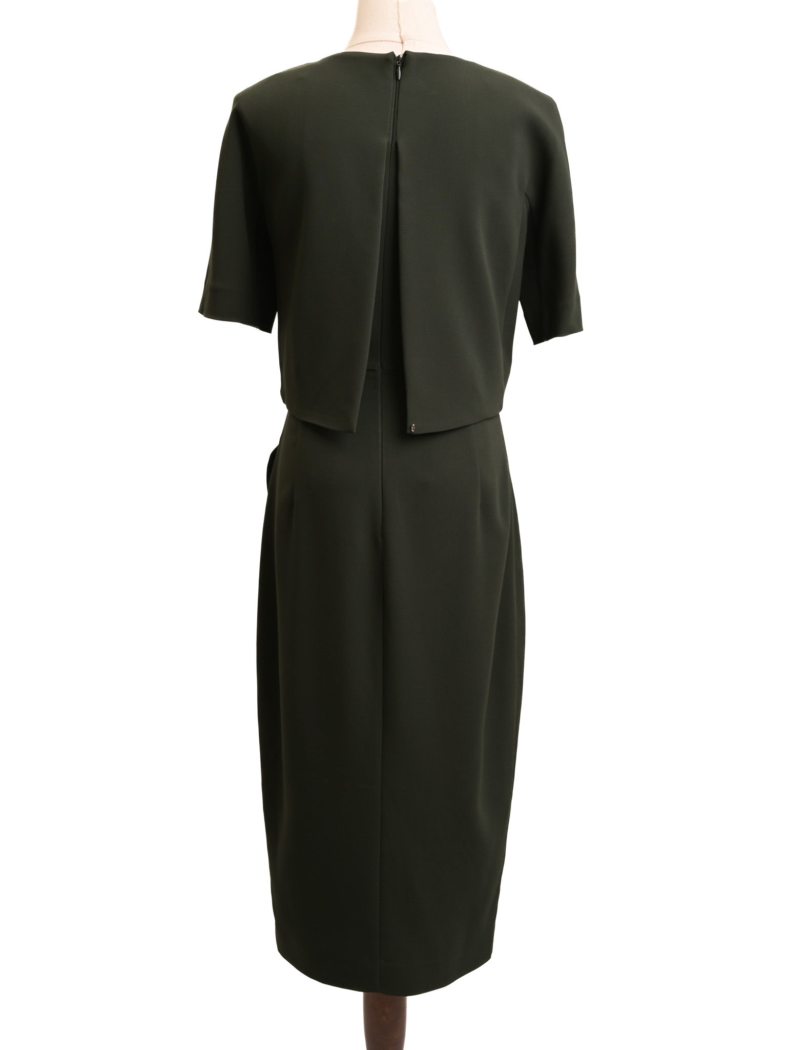 Sportmax Excellent Condition Green Viscose Dress Size M
