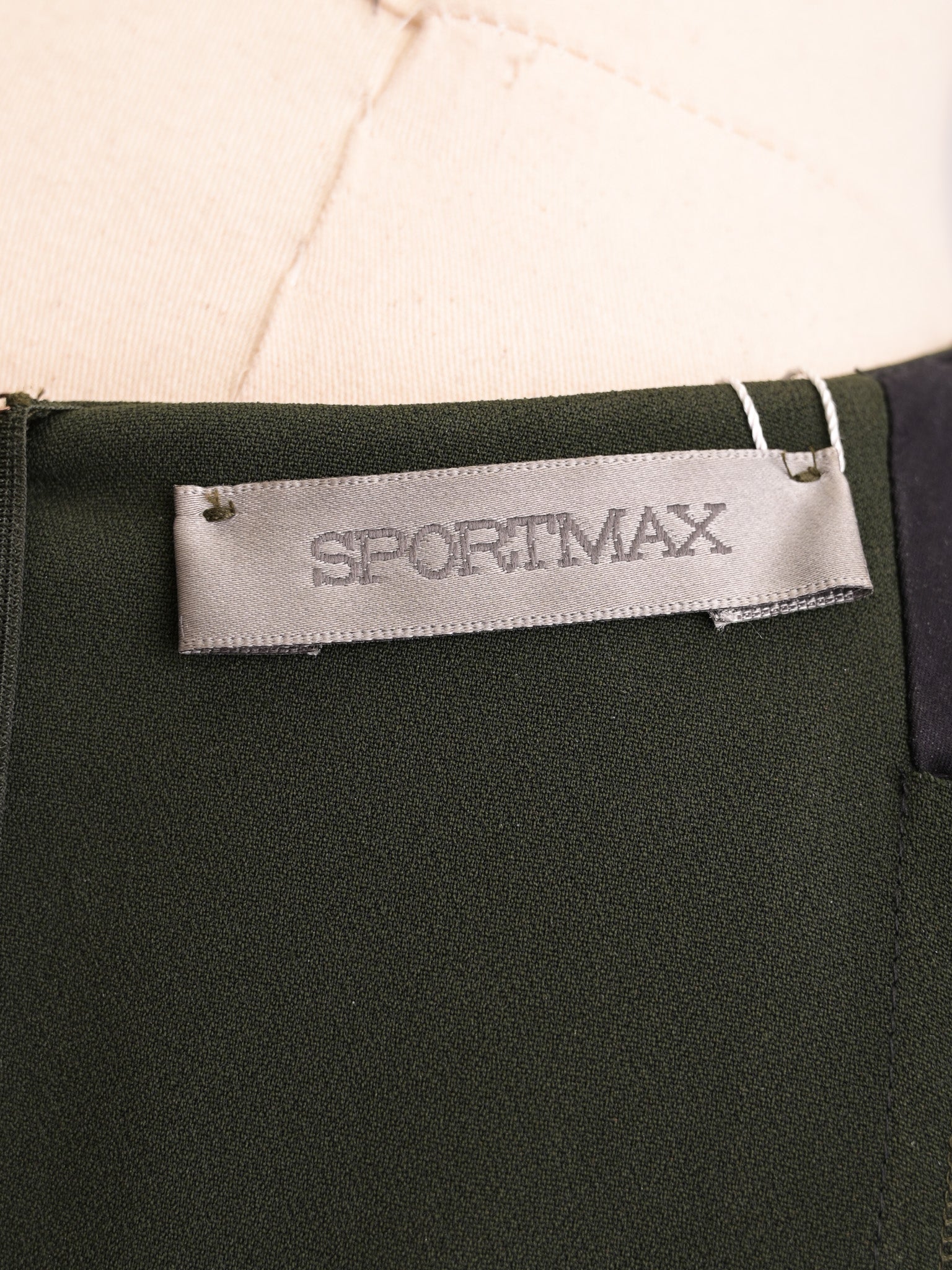 Sportmax Excellent Condition Green Viscose Dress Size M