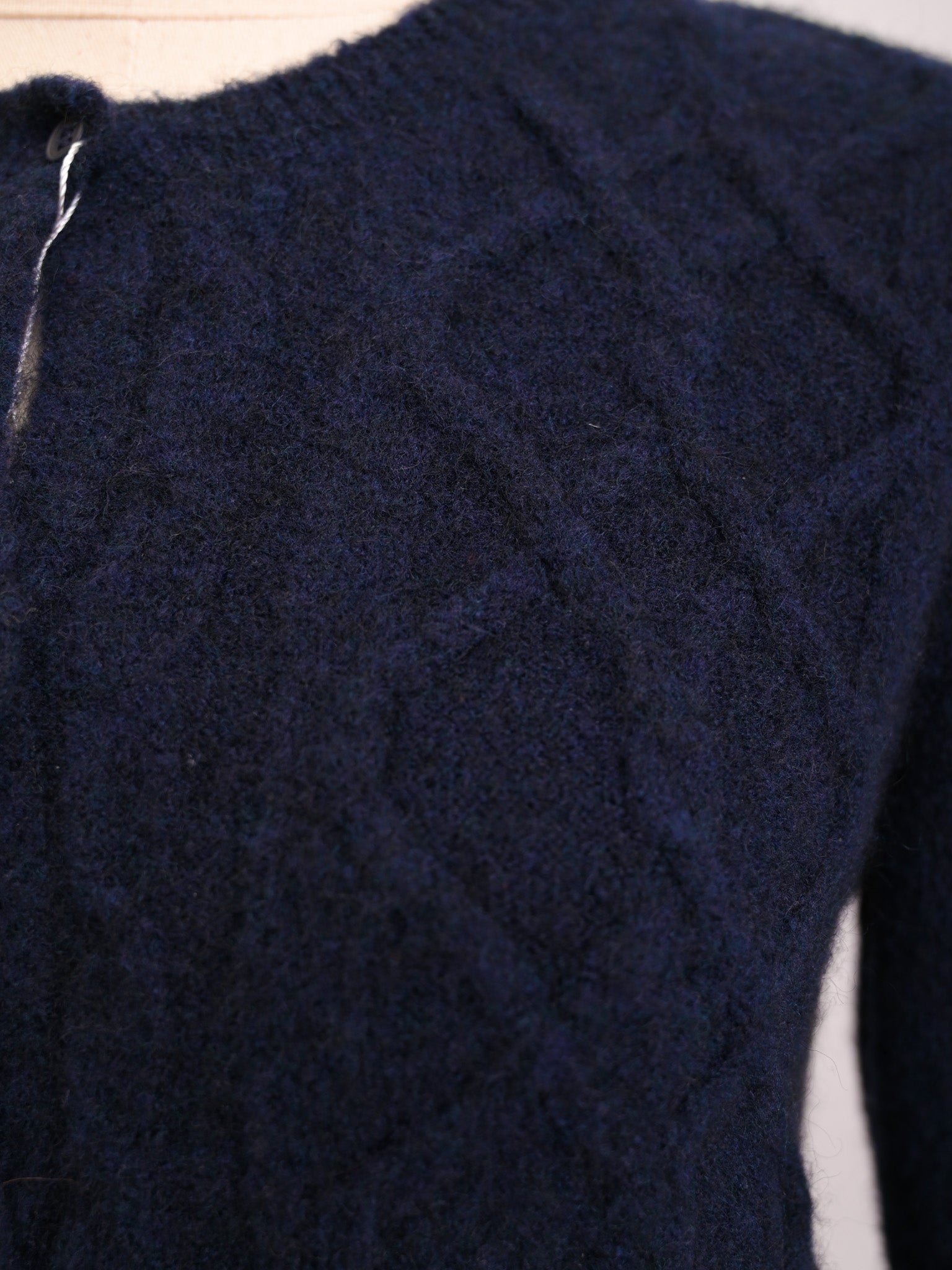 Max Mara Excellent Condition Navy Wool Cardigan Pleated Skirt M