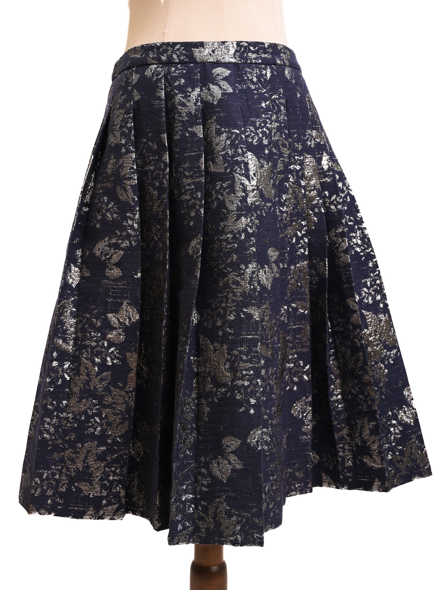 Max Mara Excellent Condition Navy Wool Cardigan Pleated Skirt M