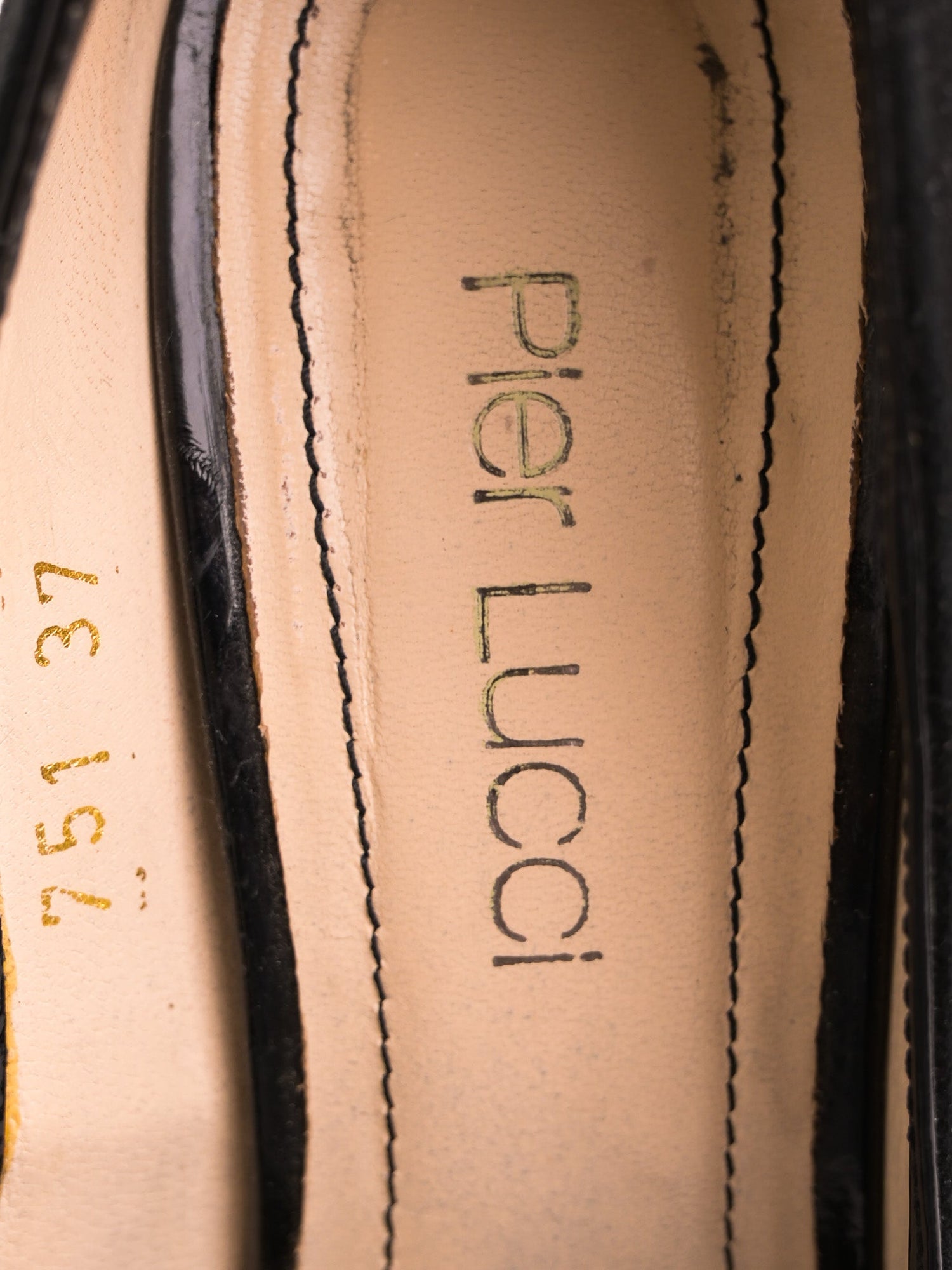 Excellent Pier Lucci Black Leather High-Heeled Shoes - Stiletto Style