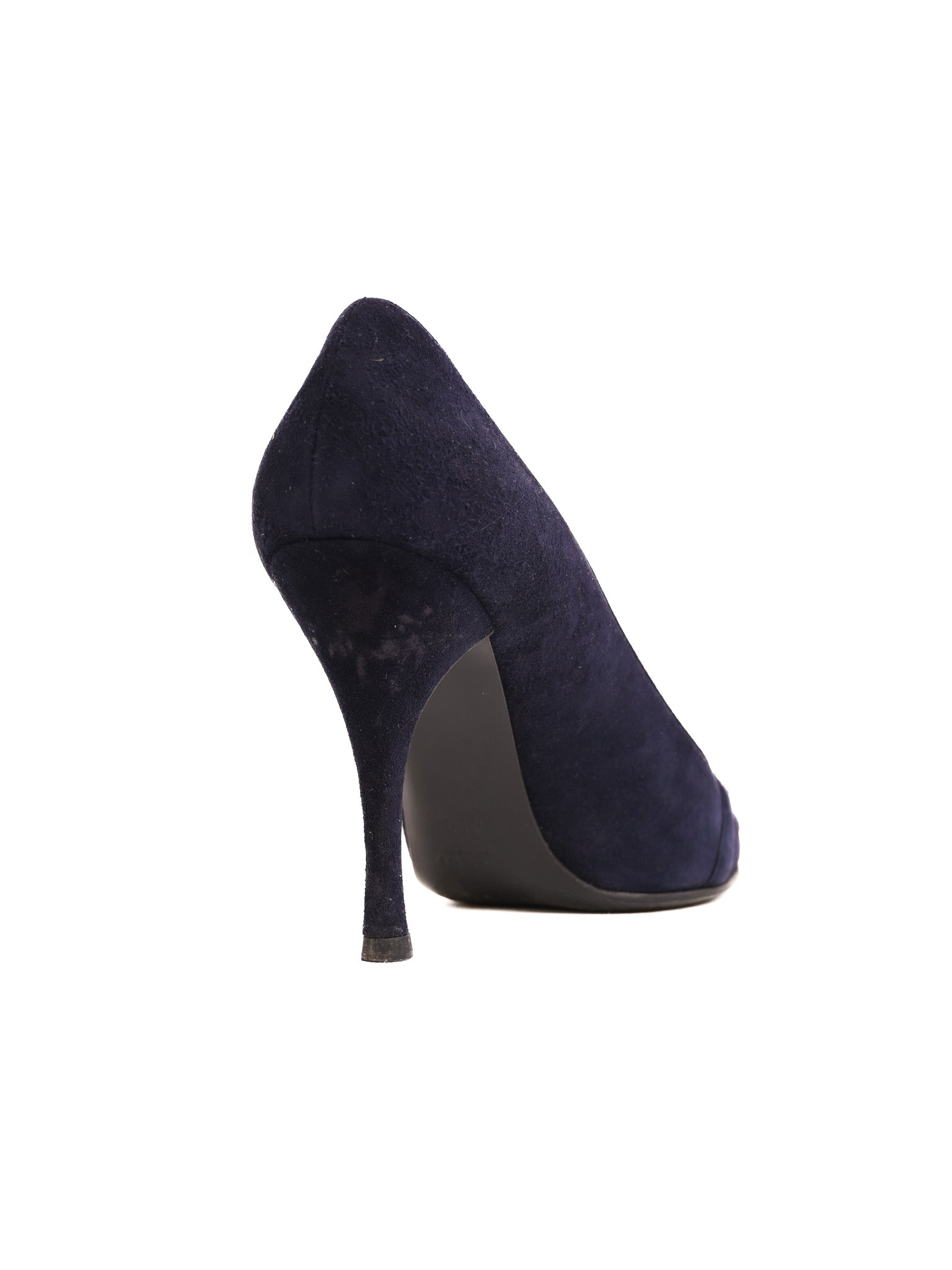 Good Gucci Navy Blue Leather High-Heeled Shoes Size 39