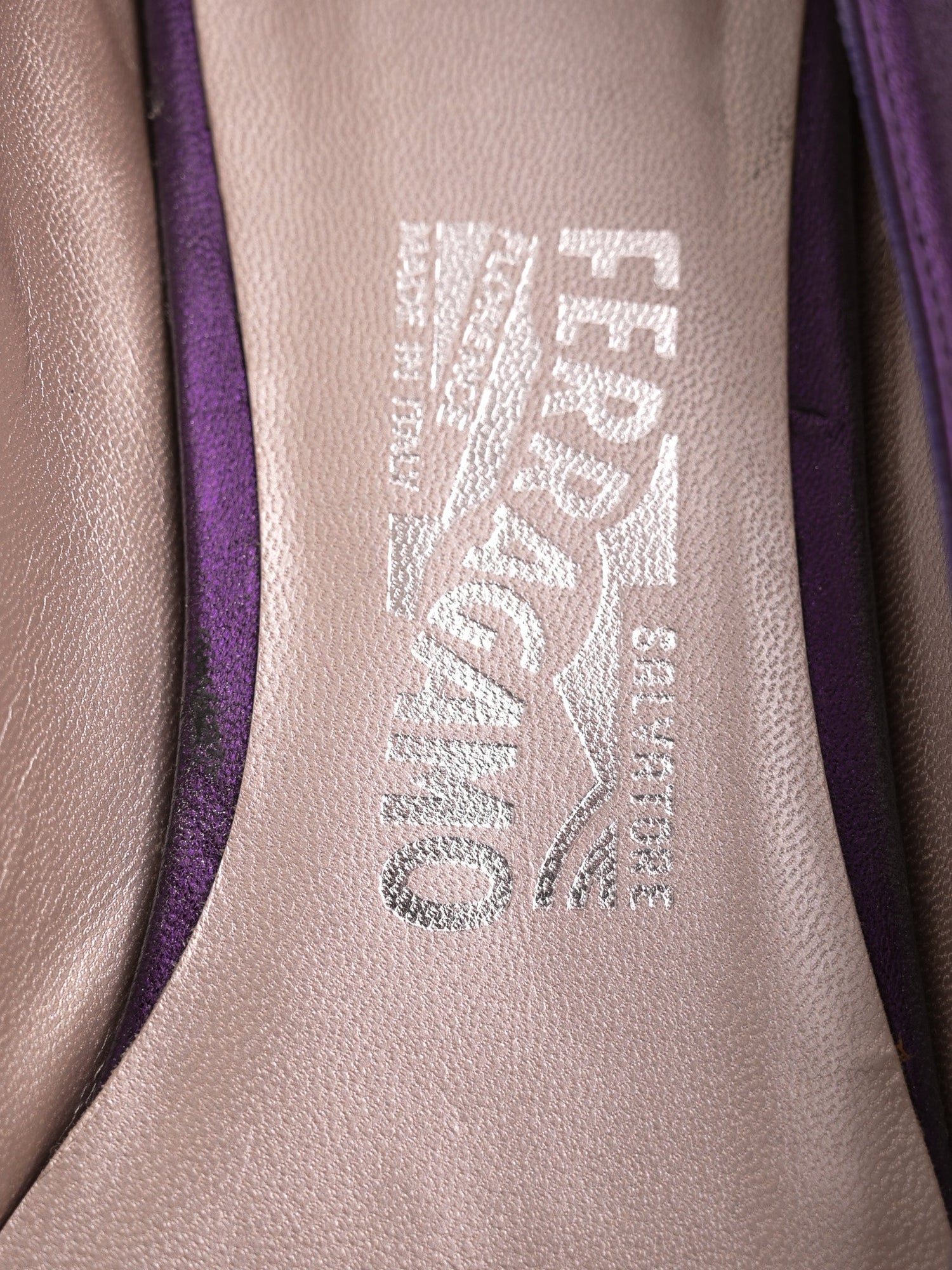 Average Salvatore Ferragamo Purple Textile Ballet Flats for Women