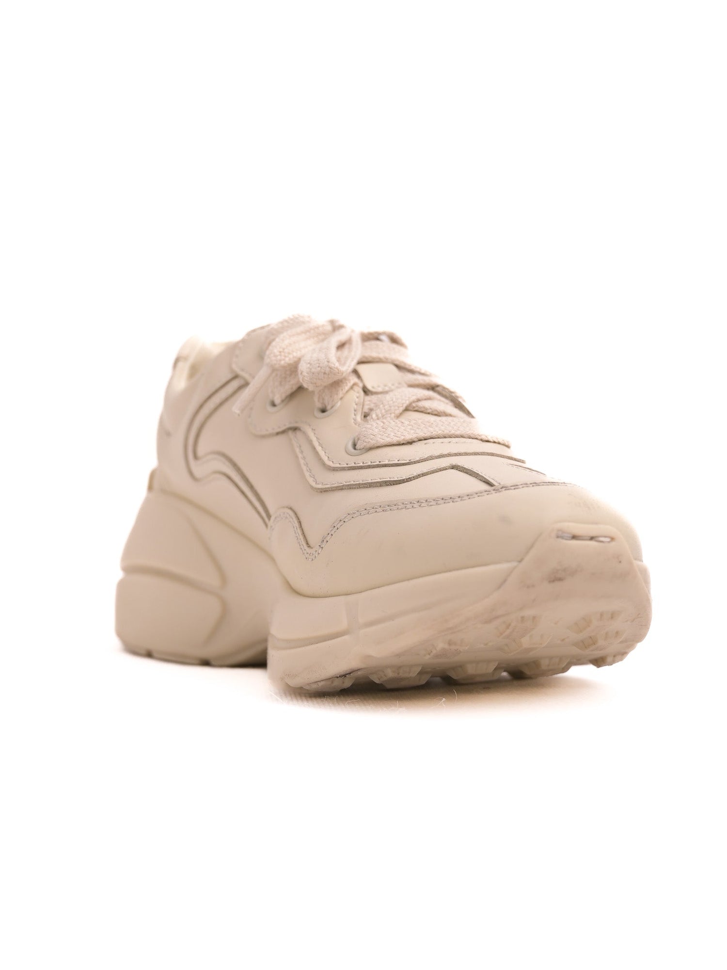 Good Gucci Leather Sneakers White Cherry Design Size 31.5 for Kids