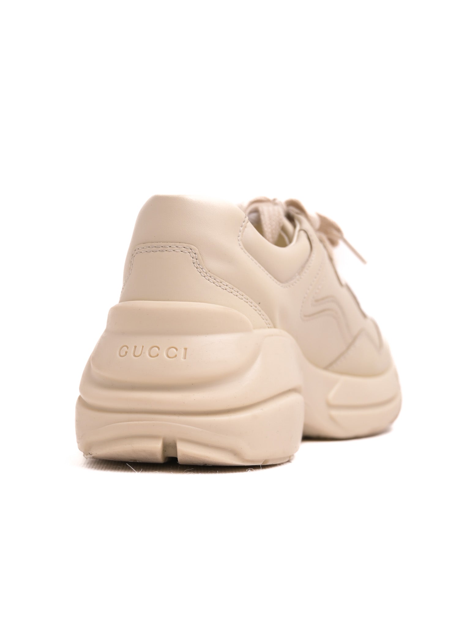 Good Gucci Leather Sneakers White Cherry Design Size 31.5 for Kids