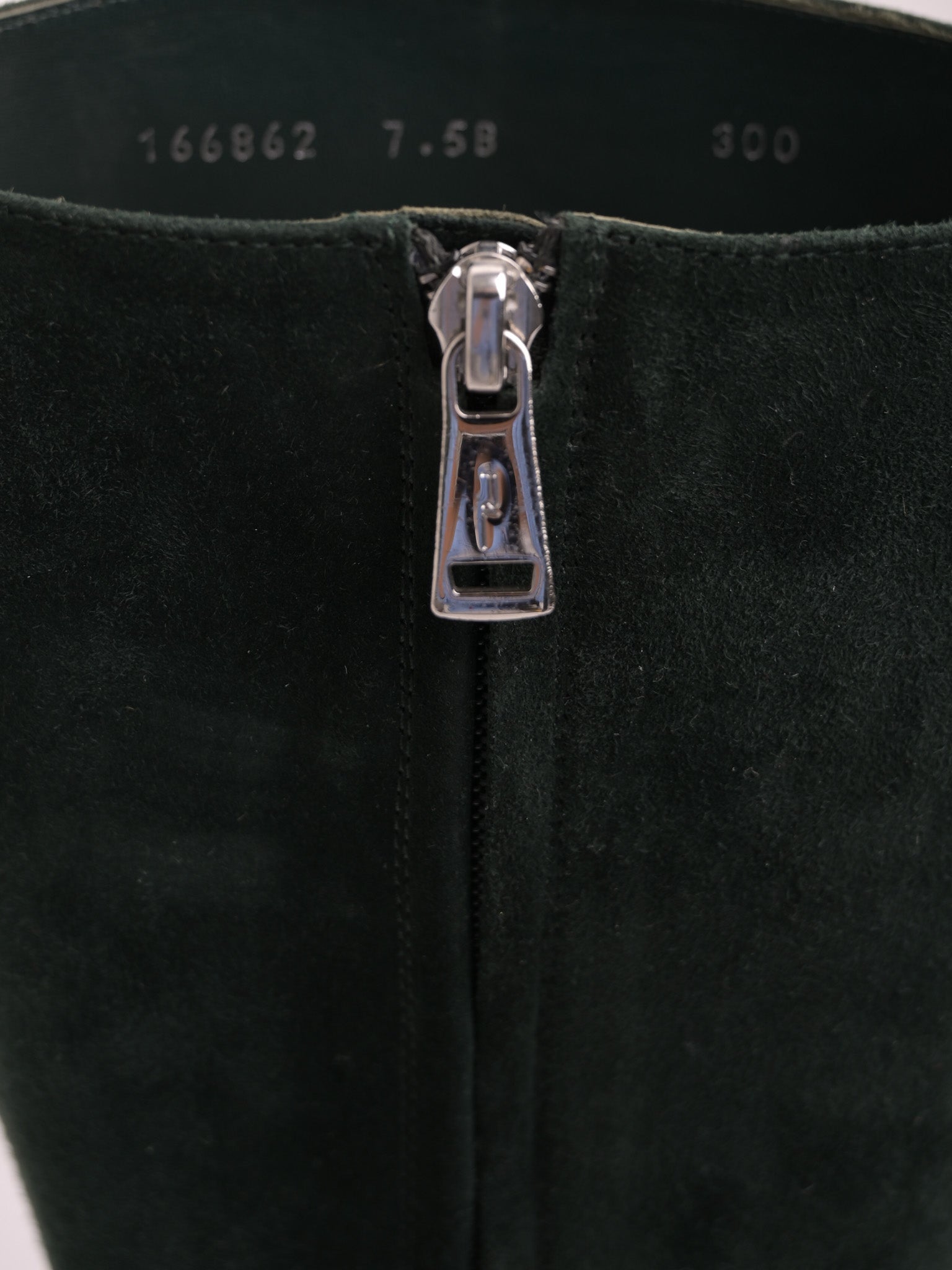 Excellent Ralph Lauren Green Artificial Suede Knee-High Wedge Boots 38.5