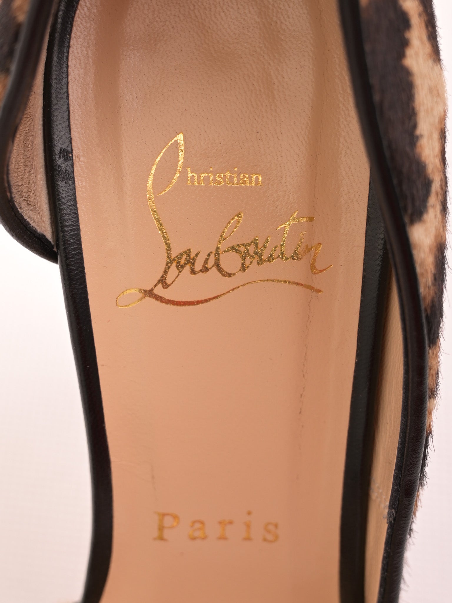 Excellent Christian Louboutin Black High Heeled Shoes Size 37