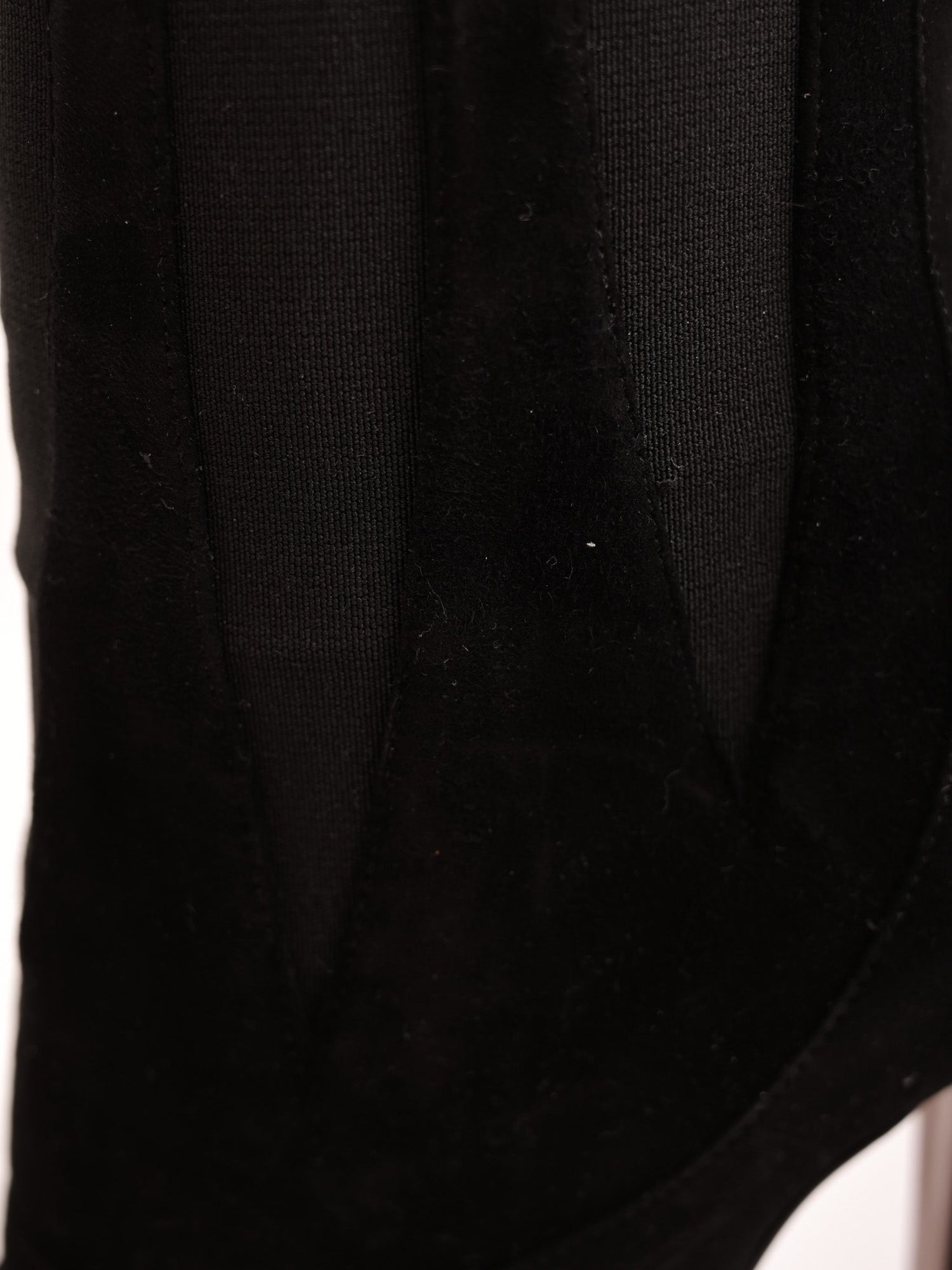 Average Alaia Black Genuine Suede High-Heeled Ankle Boot Size 38
